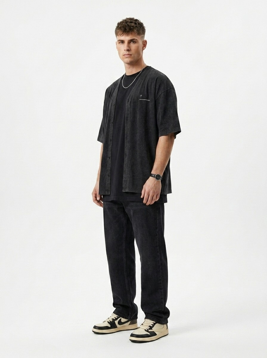 Minimal fashion editorial model in neutral styling