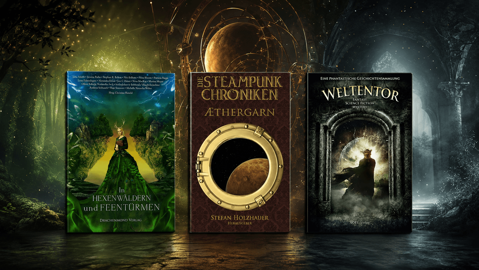 Anthologie Banner - mit Büchern vn Andreas Suchanek