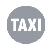 Grey Taxi circle logo