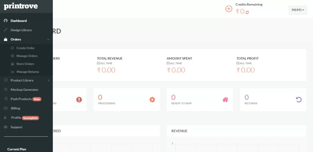 Create your order for your dropshipping store online with Printrove
