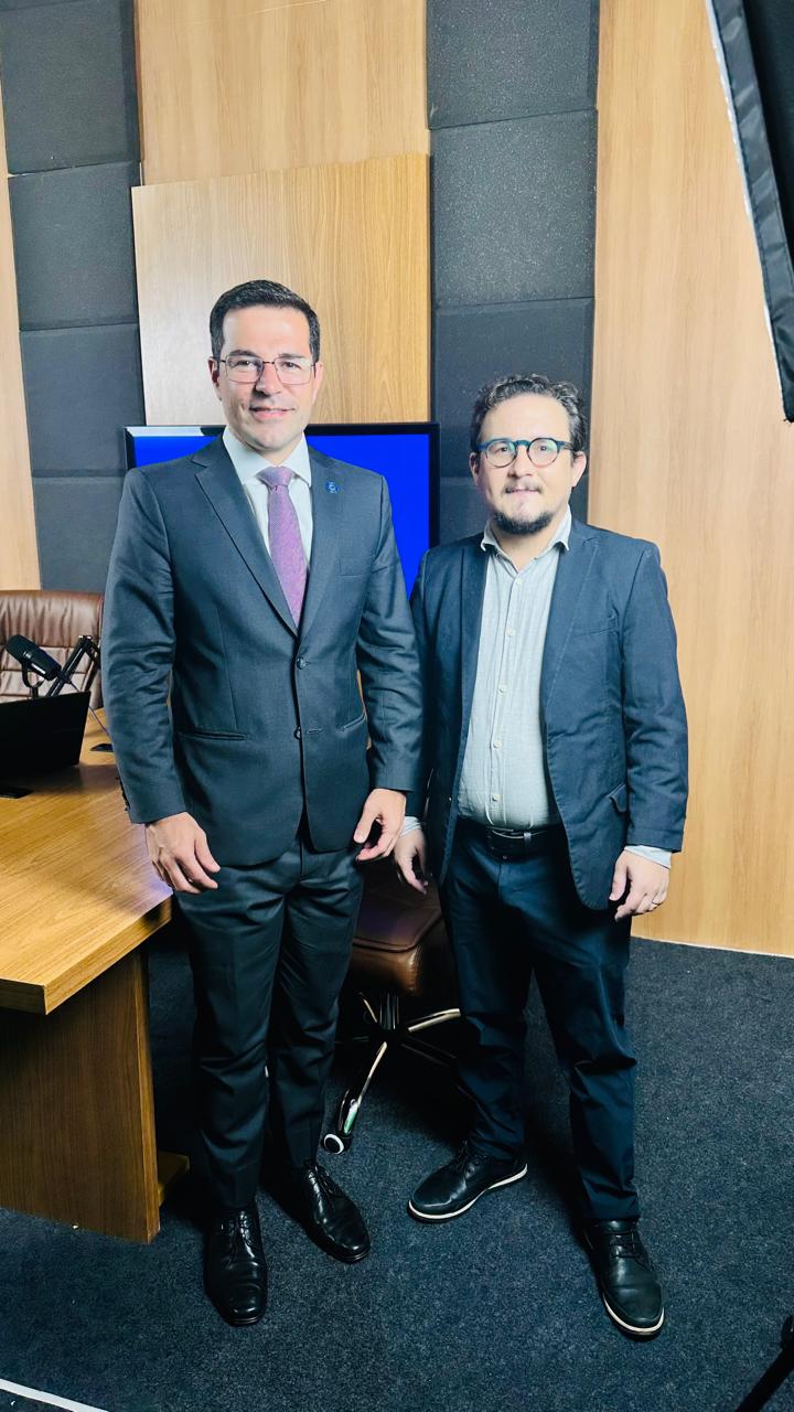 Rafael Lara ao lado de Domingos Ketelbey