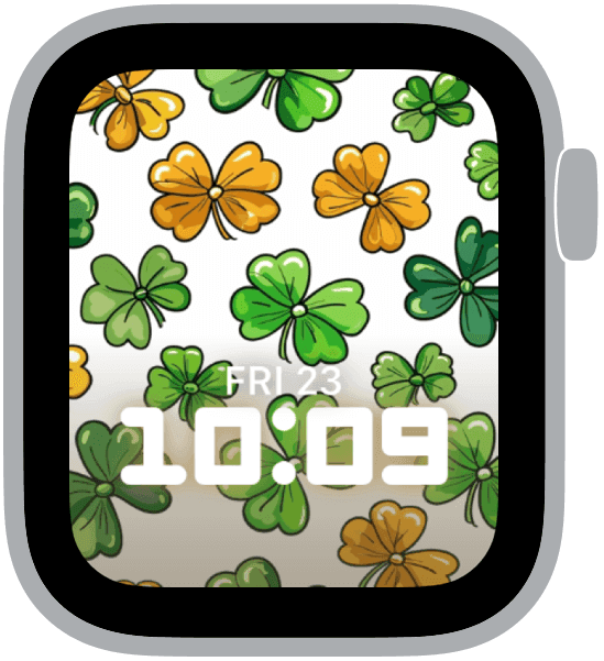 an apple watch face from the st. patrick's day patterns collection