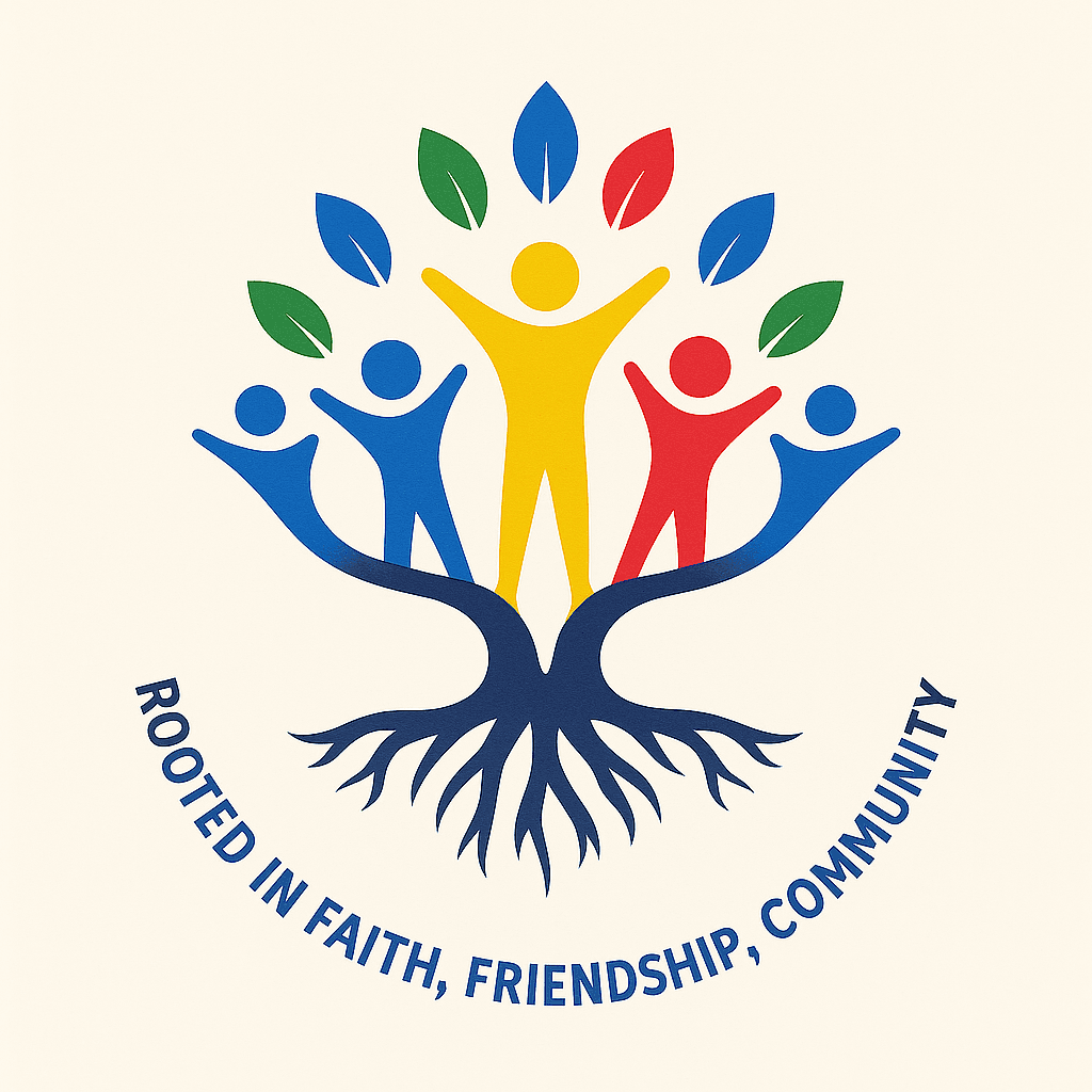 White building with red lighthouse under clear sky.