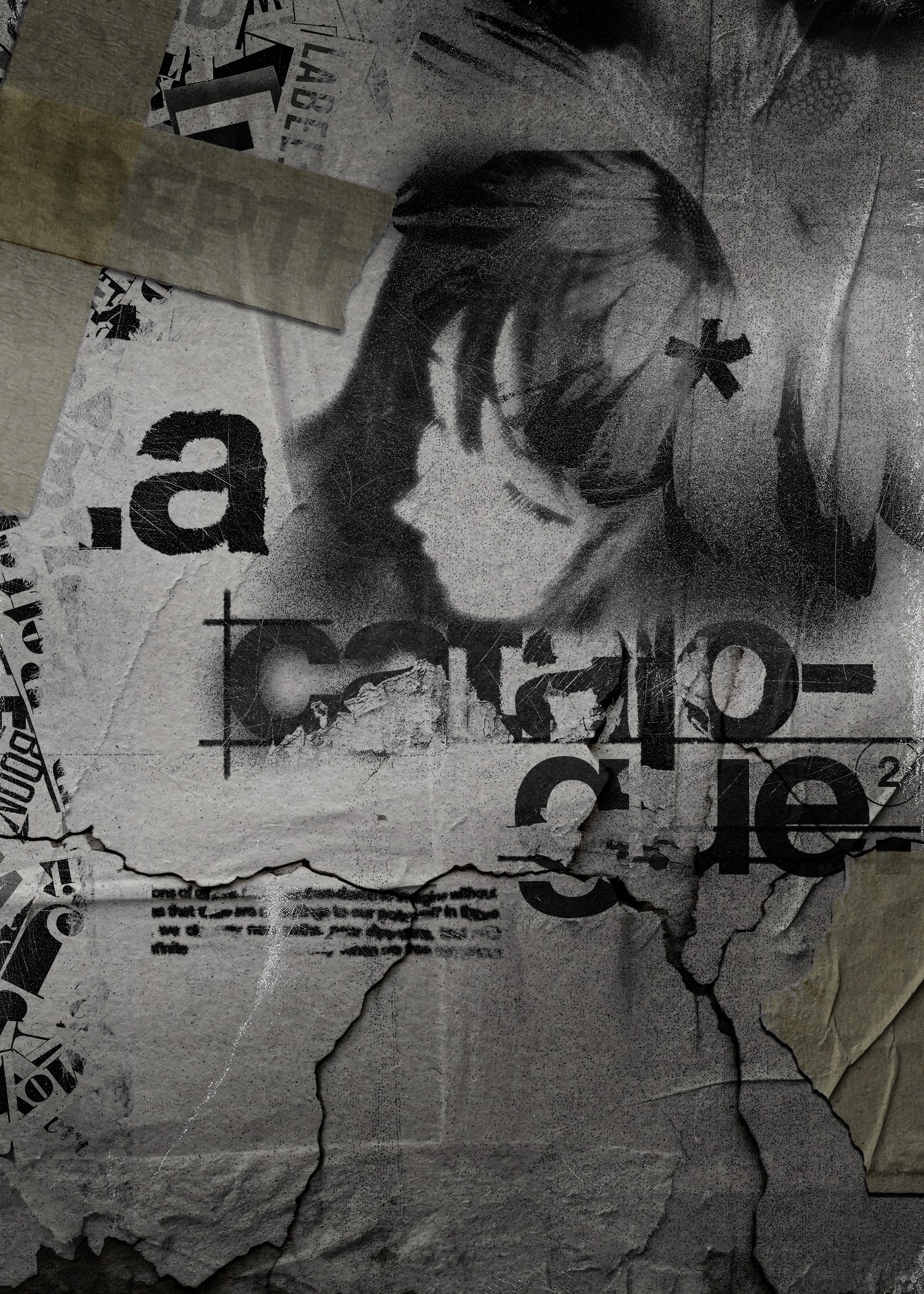 Multiple overlapping fashion event posters displayed at various angles, each featuring the same Black male model in a gray blazer. The posters use different color schemes - teal, purple, and burgundy backgrounds - but all contain the same text 'Fashion with no borders' and 'June 6th 2025 6pm - 8pm'