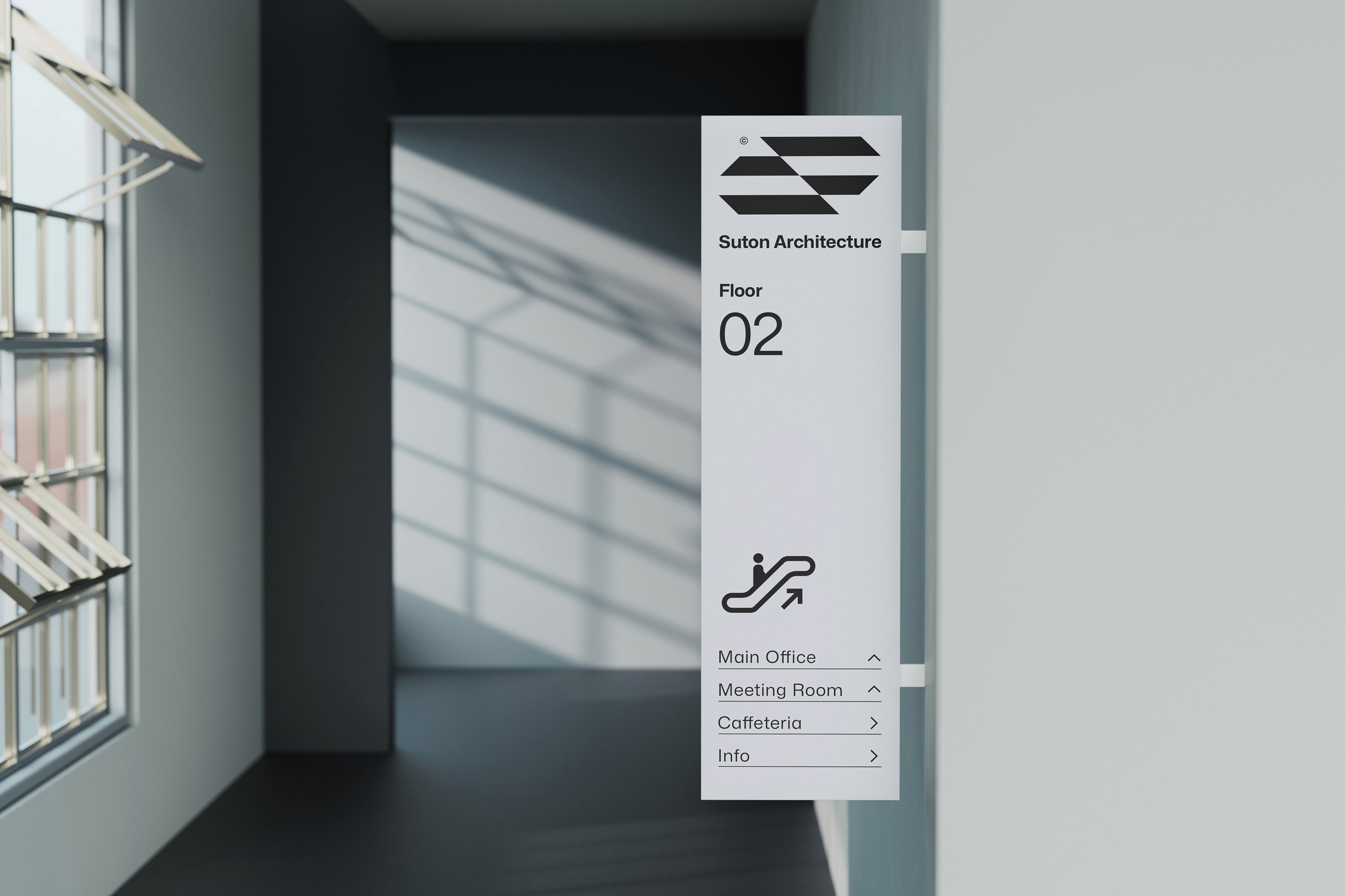 Suton Architecture Company Floor Sign