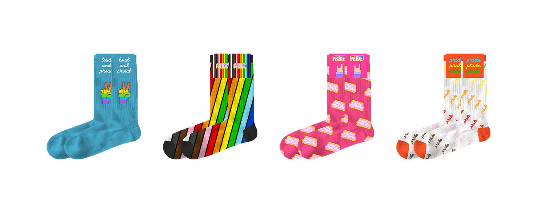 pride-themed socks