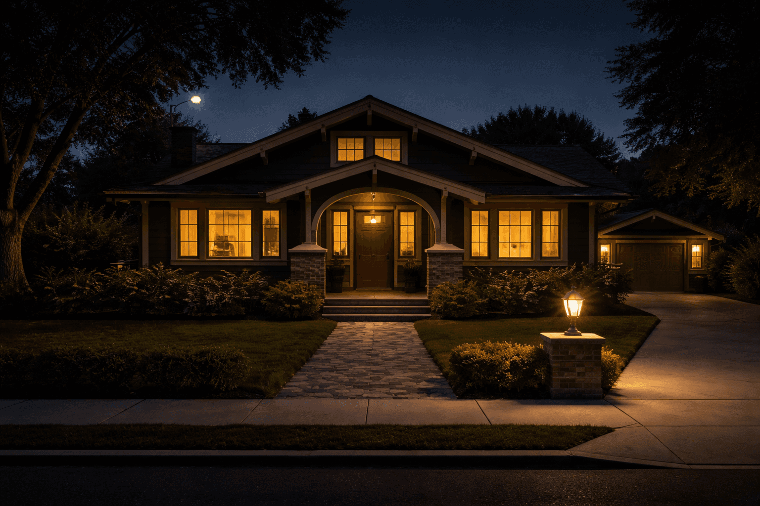 Night with lights