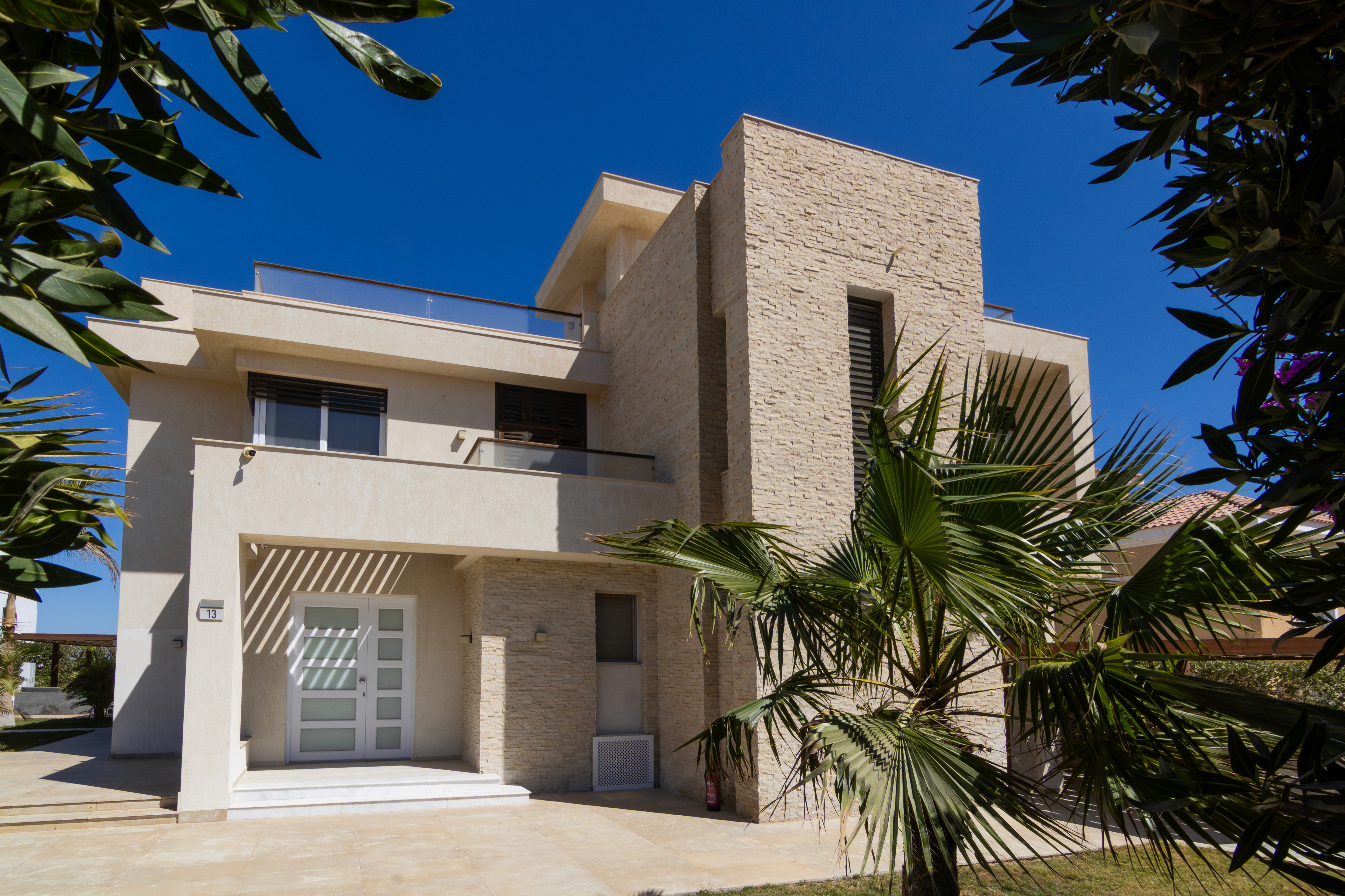 gray and white concrete house
