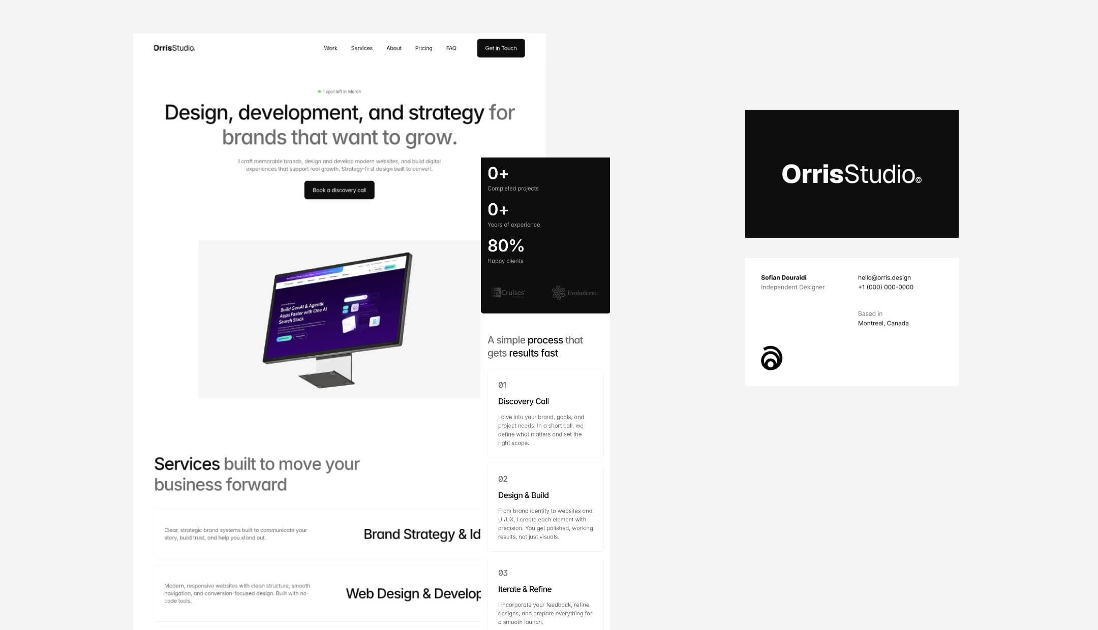 orris-website-business-card