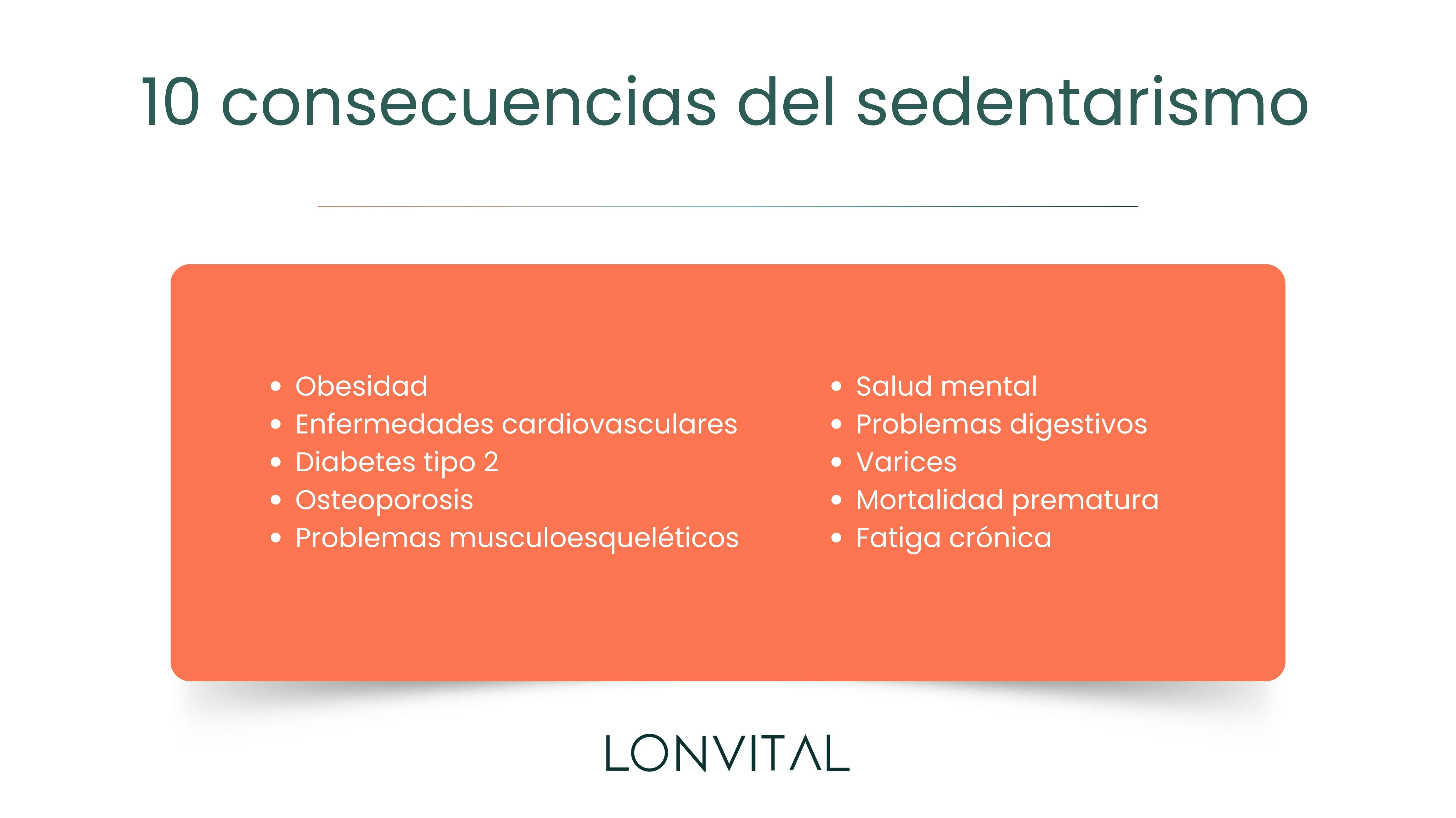 10 consecuencias del sedentarismo