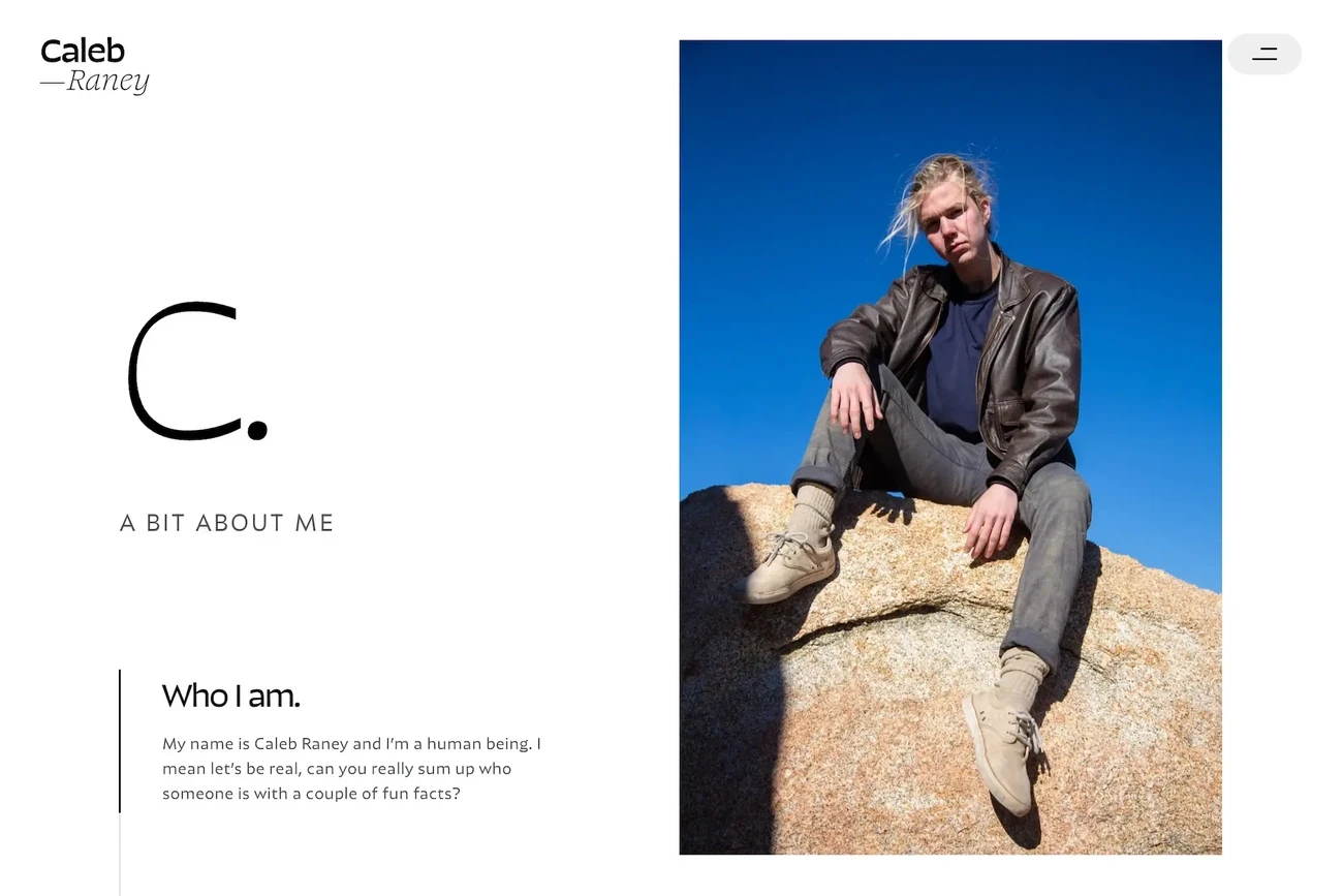 Caleb Raney's portfolio website