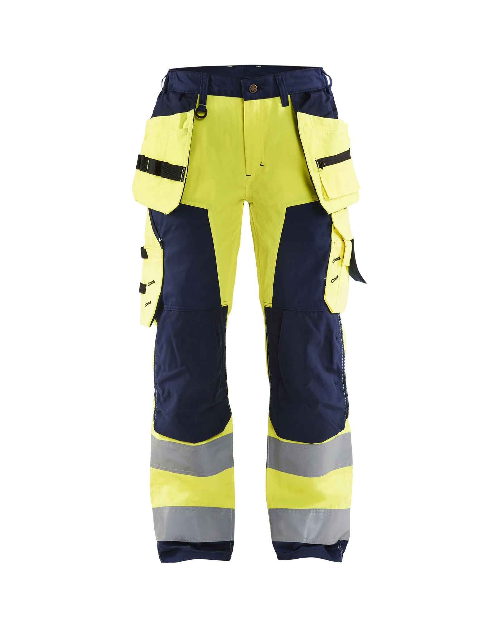 EN ISO 11612: vlamvertragende werkkledij uitgelegd bij Vanatex — Blåkläder Dames High Vis werkbroek met gereedschapzakken