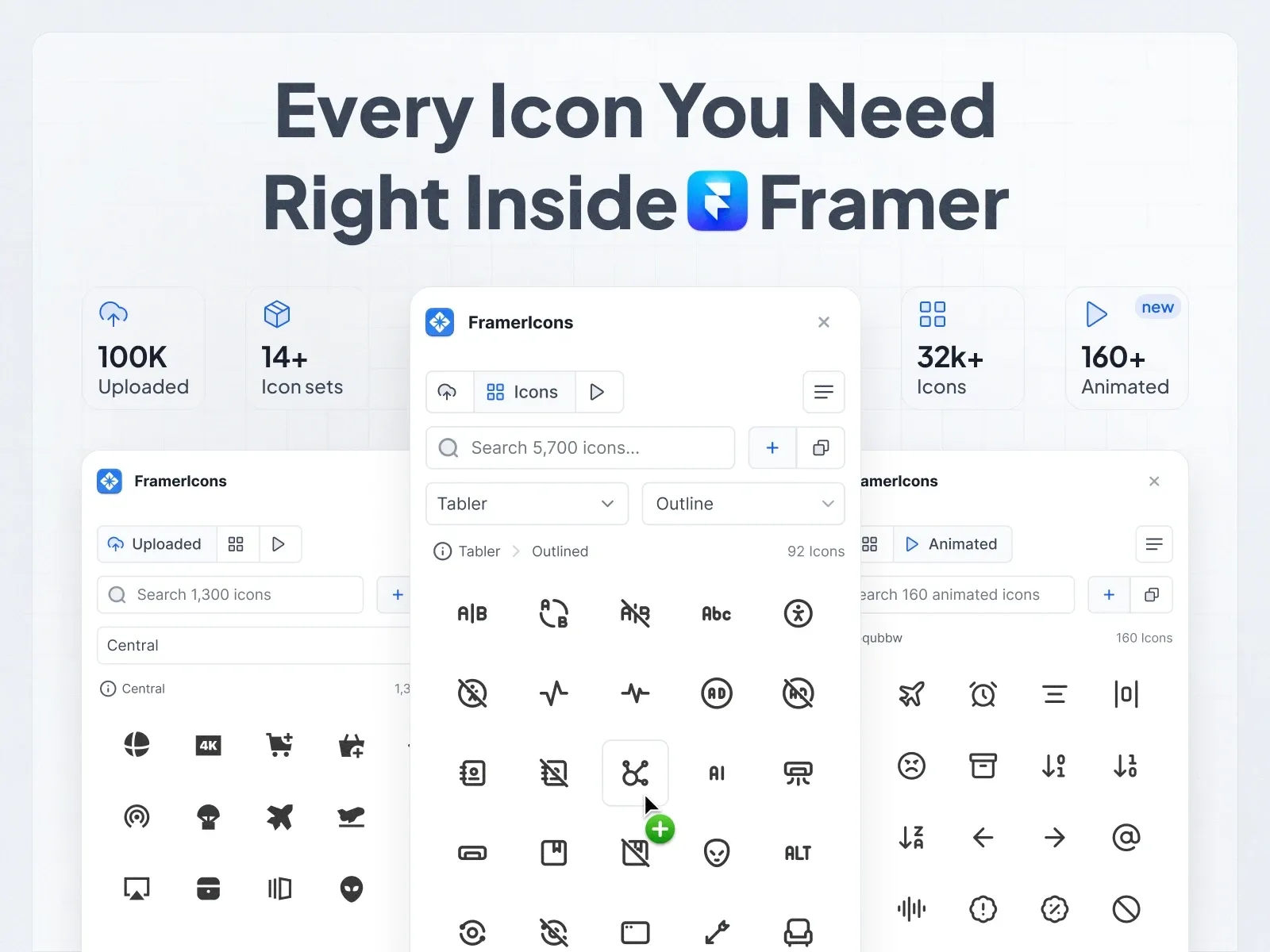 framer icons framer plugins