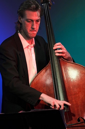 Anton Schulz at a performance on double bass