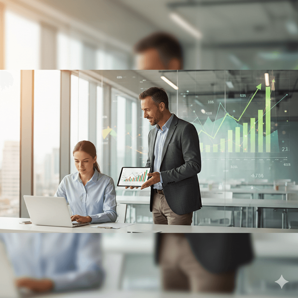 A calculator ontop a table