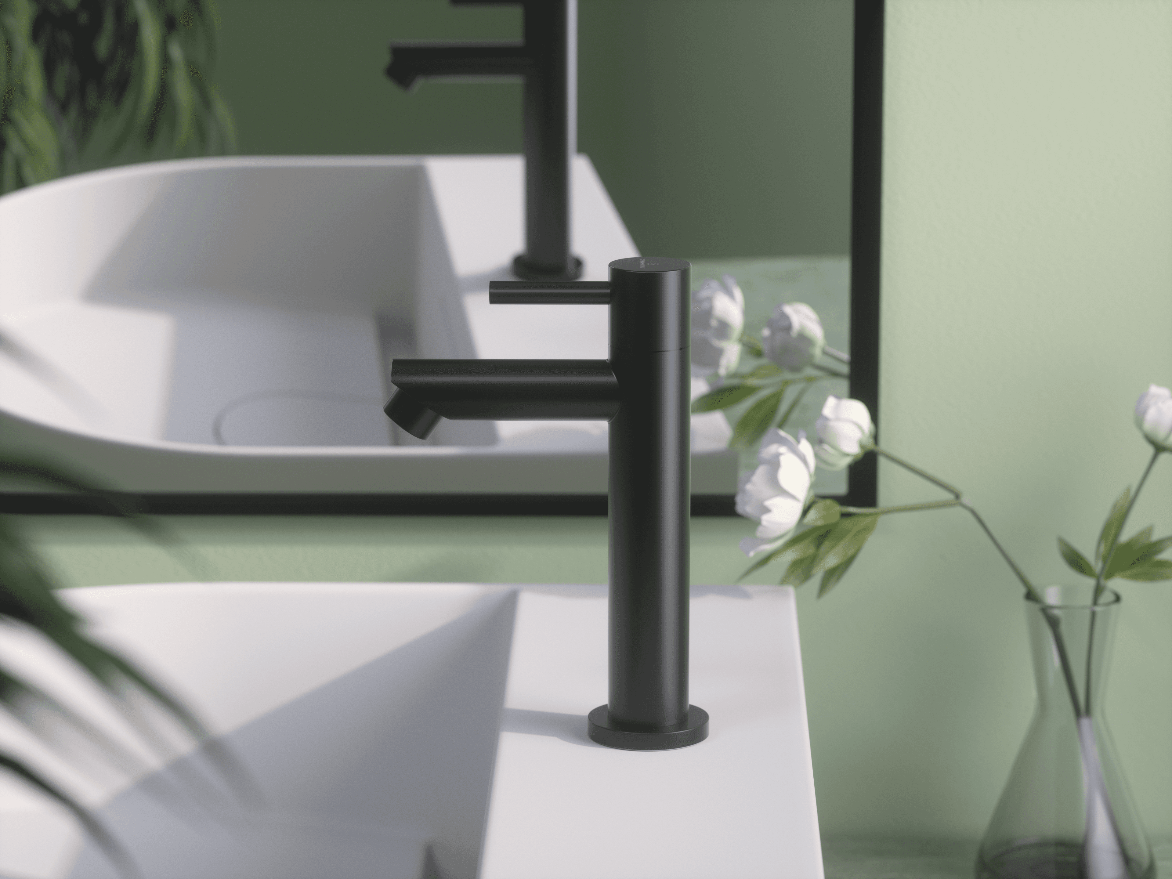 Dynamic Way RVS fonteinkraan - zwart