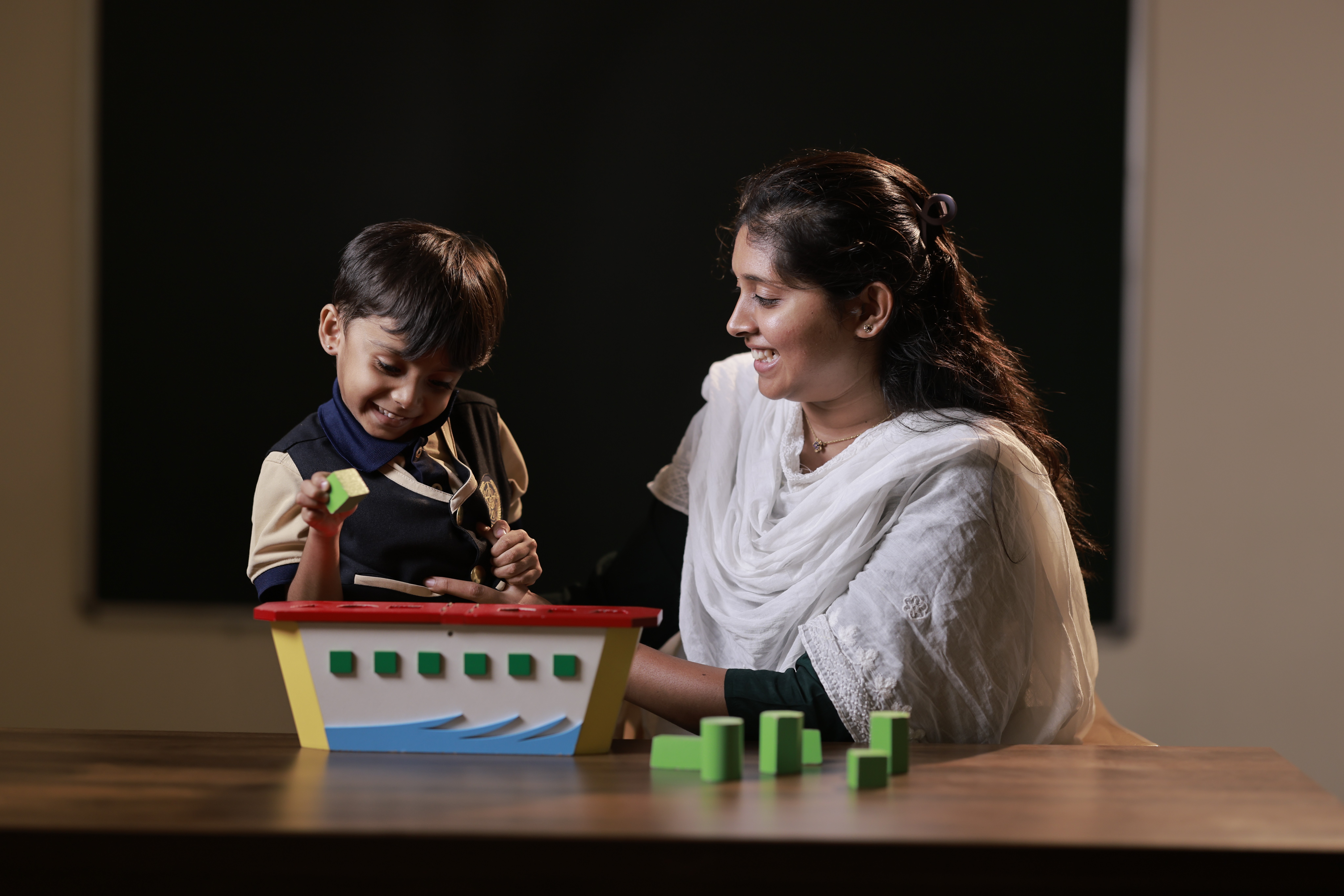 Employee at the workplace at the computer