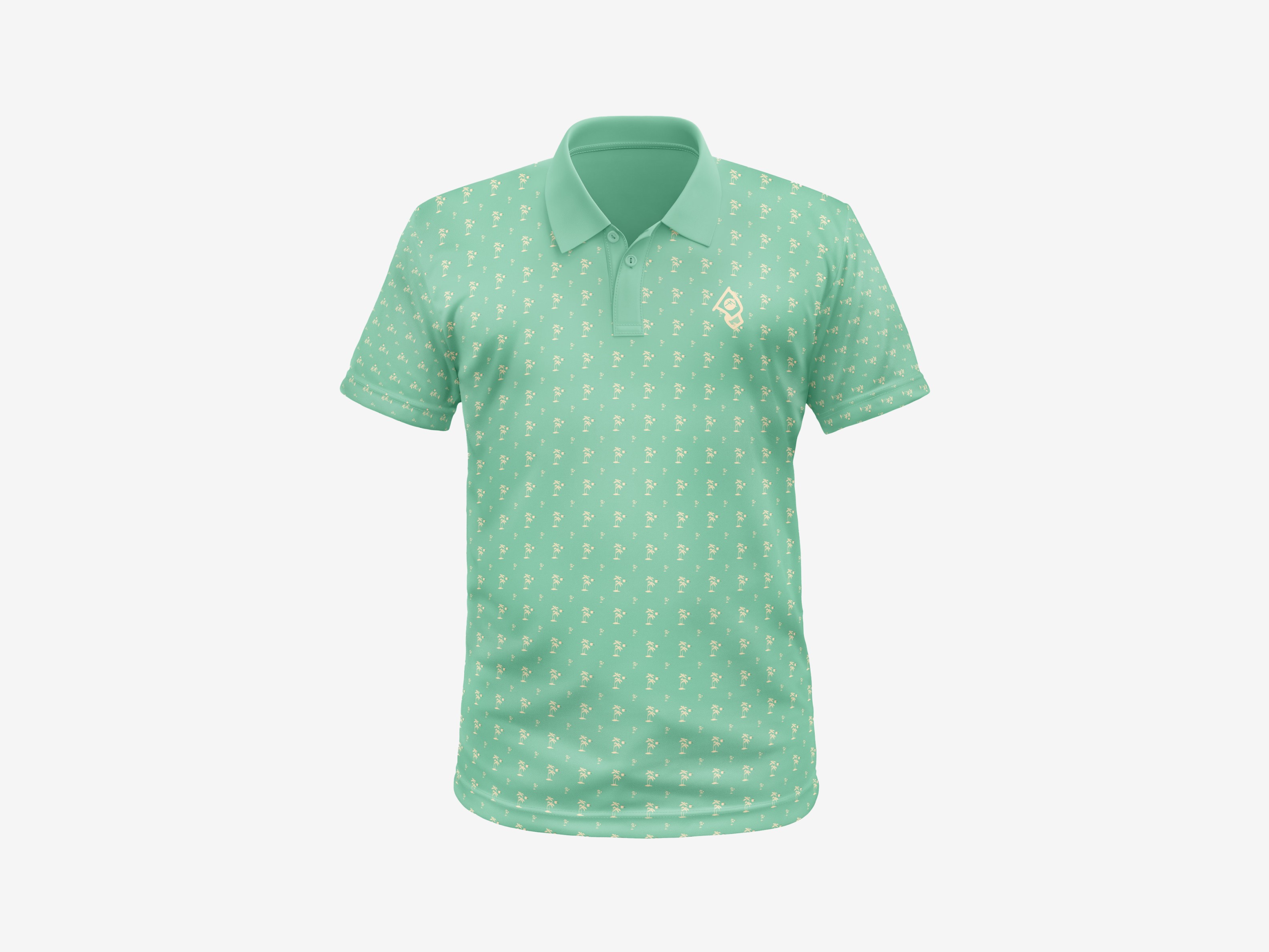 Mock up of a polo with the Forely Golf logo