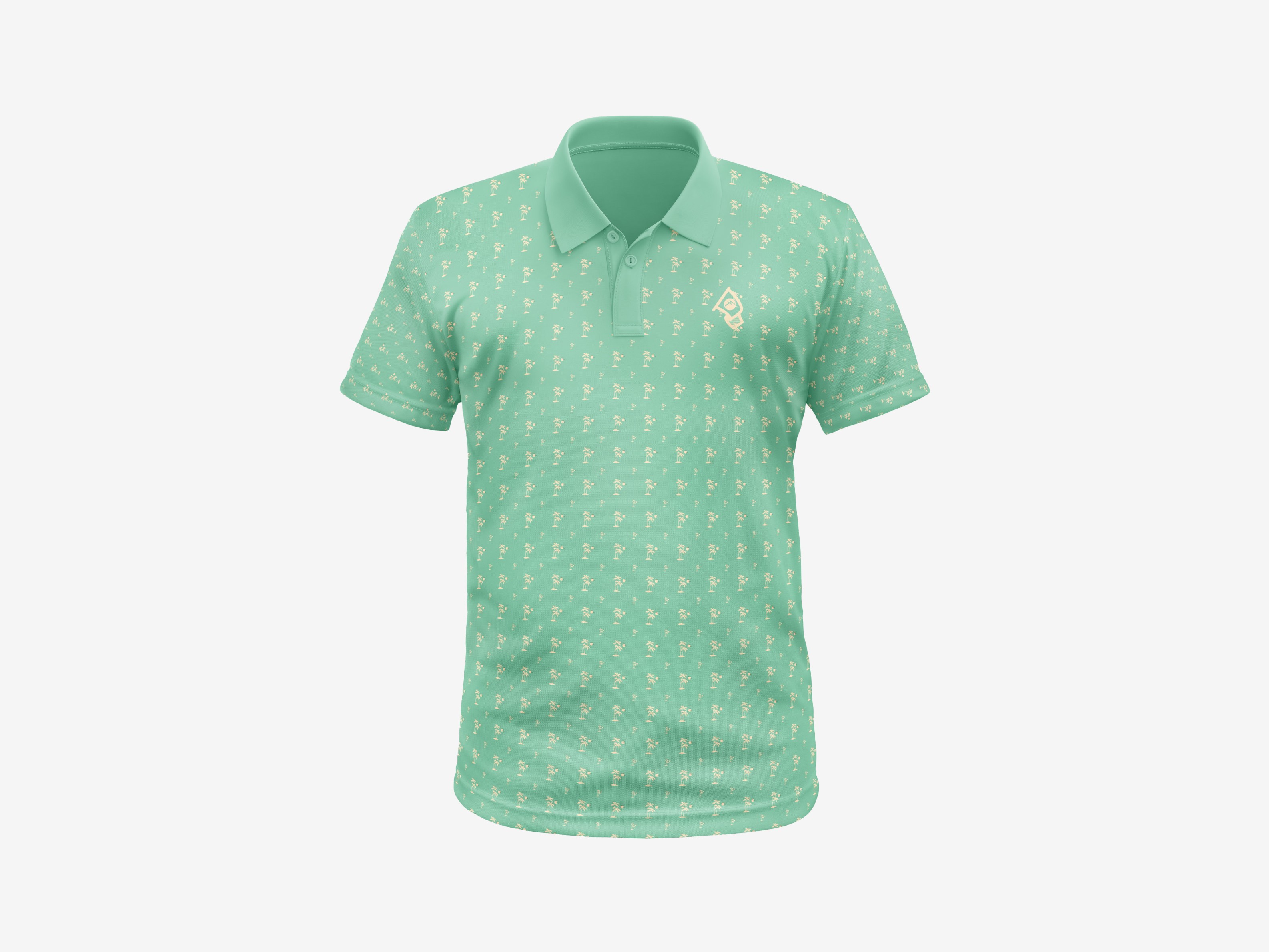Mock up of a polo with the Forely Golf logo