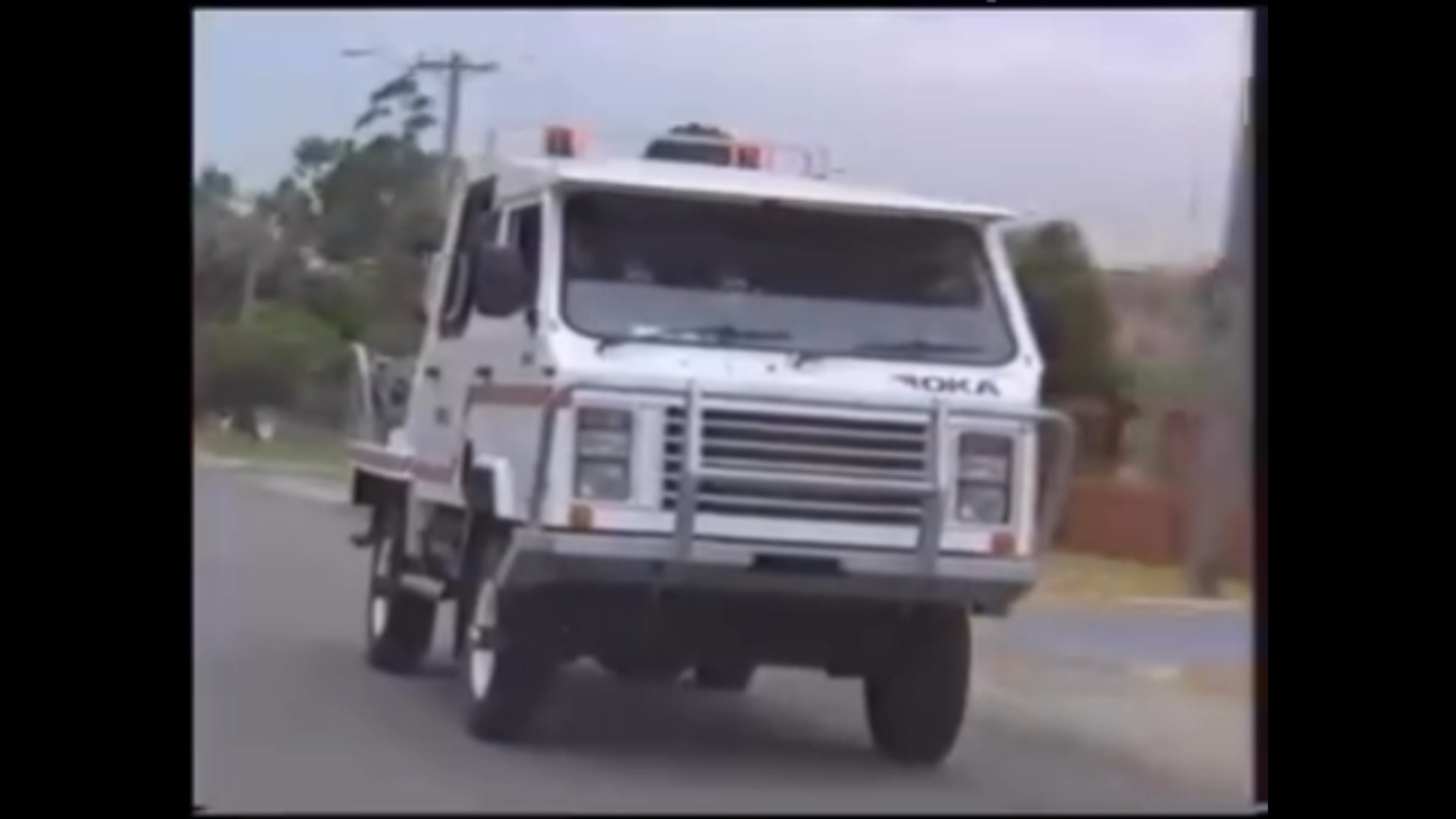 OKA emergency vehicle, front motion