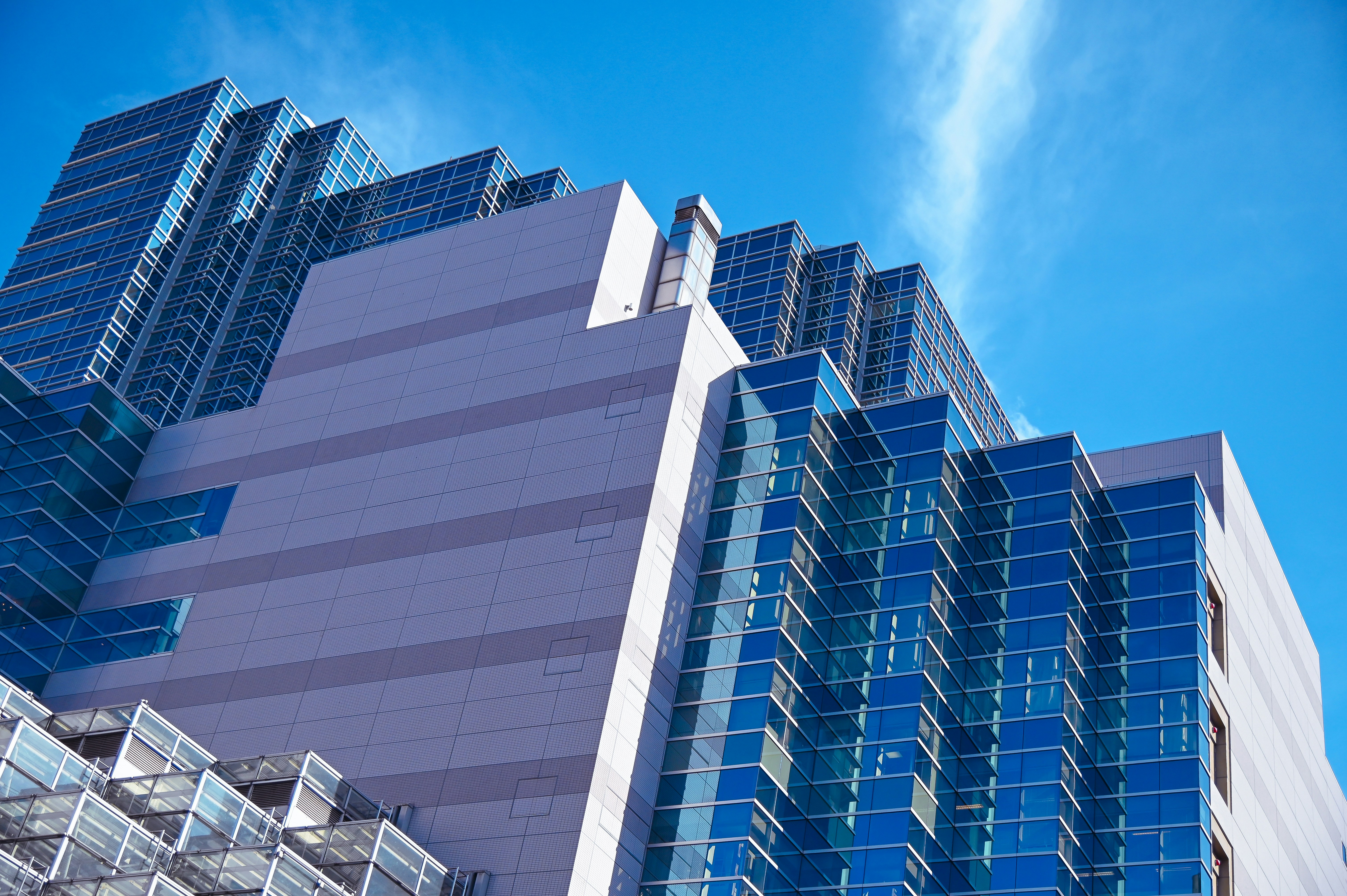 grey and blue concrete building during daytime