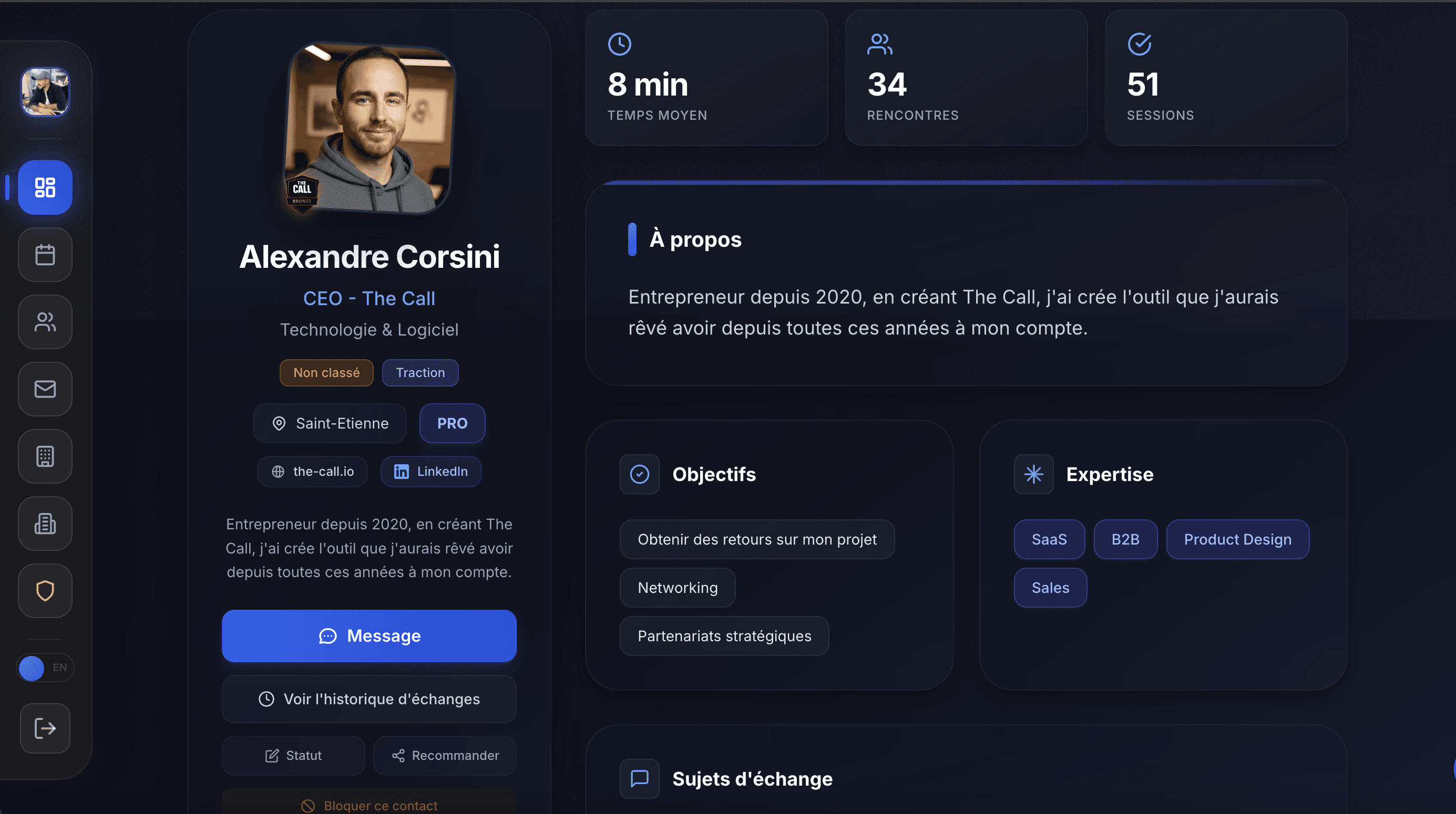 An image of Freelio's project ui