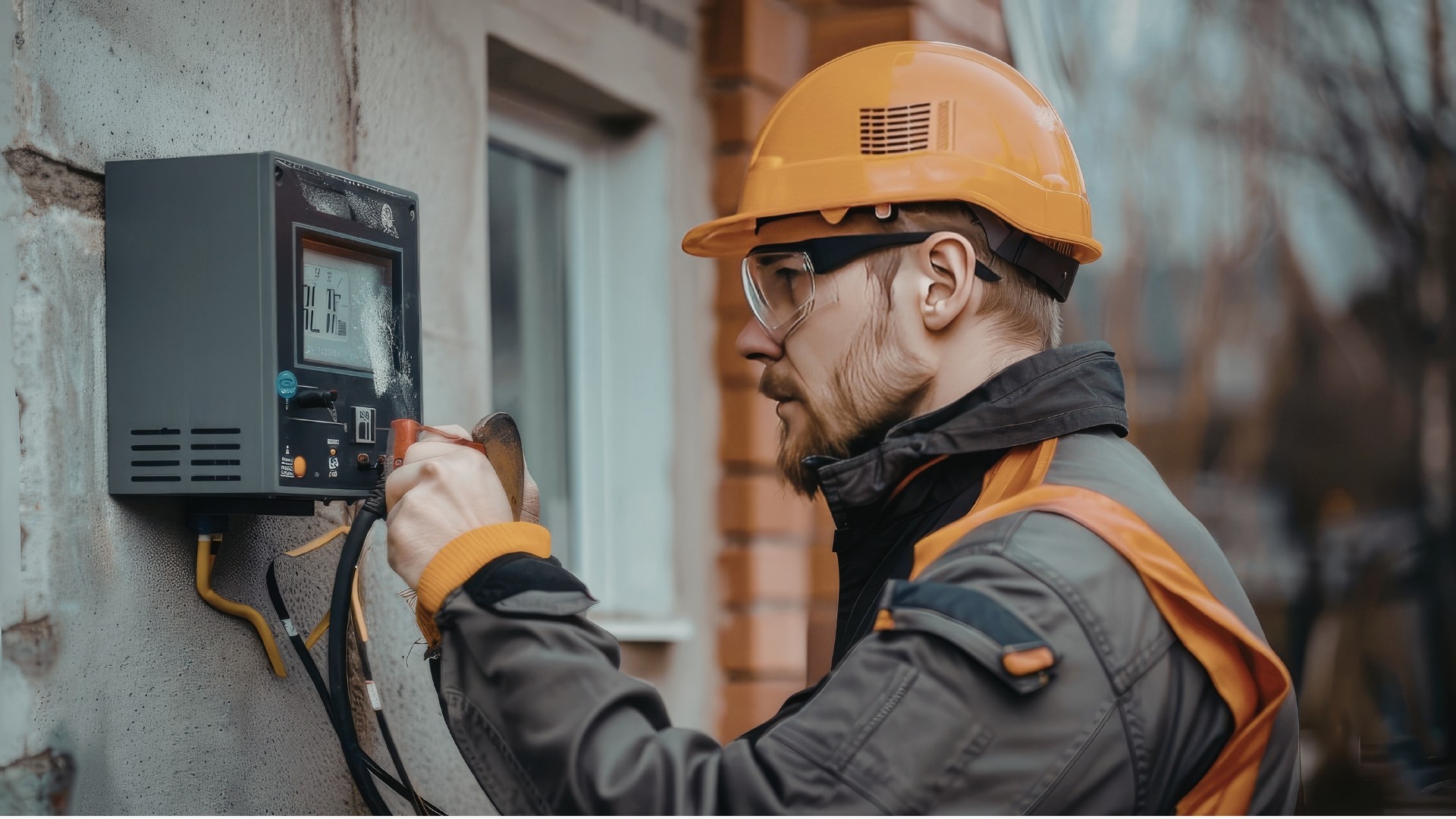 electrician at field