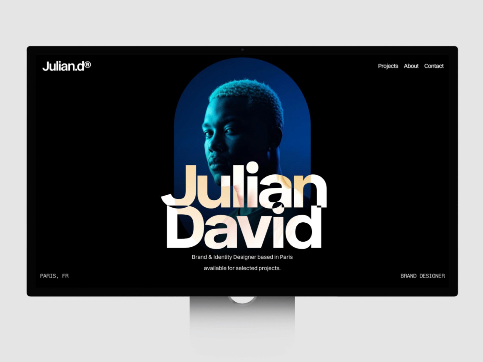 Juliand — 黑白极简专业作品集网站设计灵感