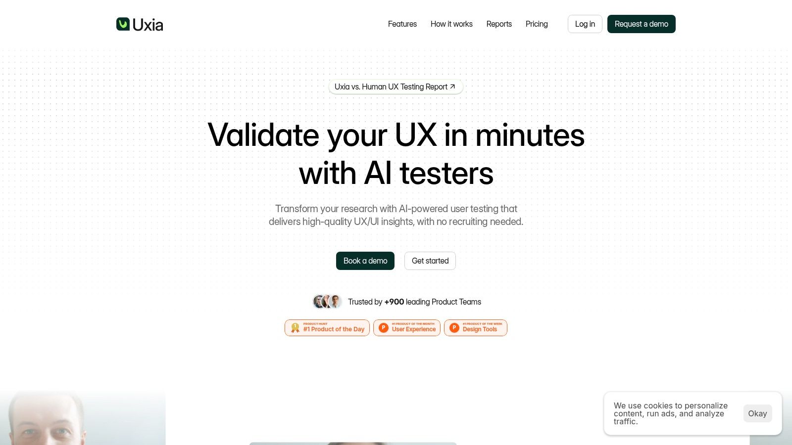Screenshot from https://www.uxia.app/