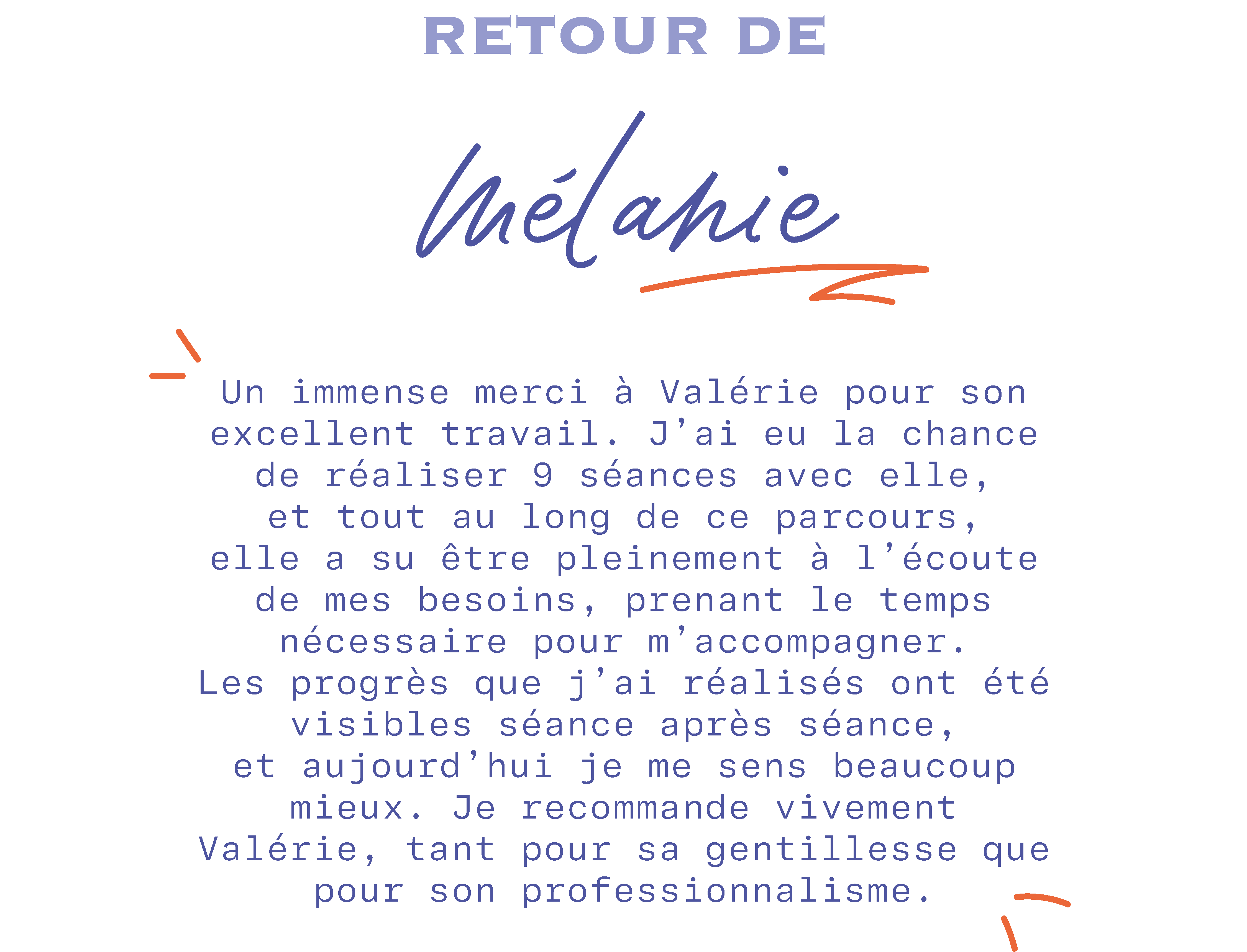 Retour cliente sophrologie