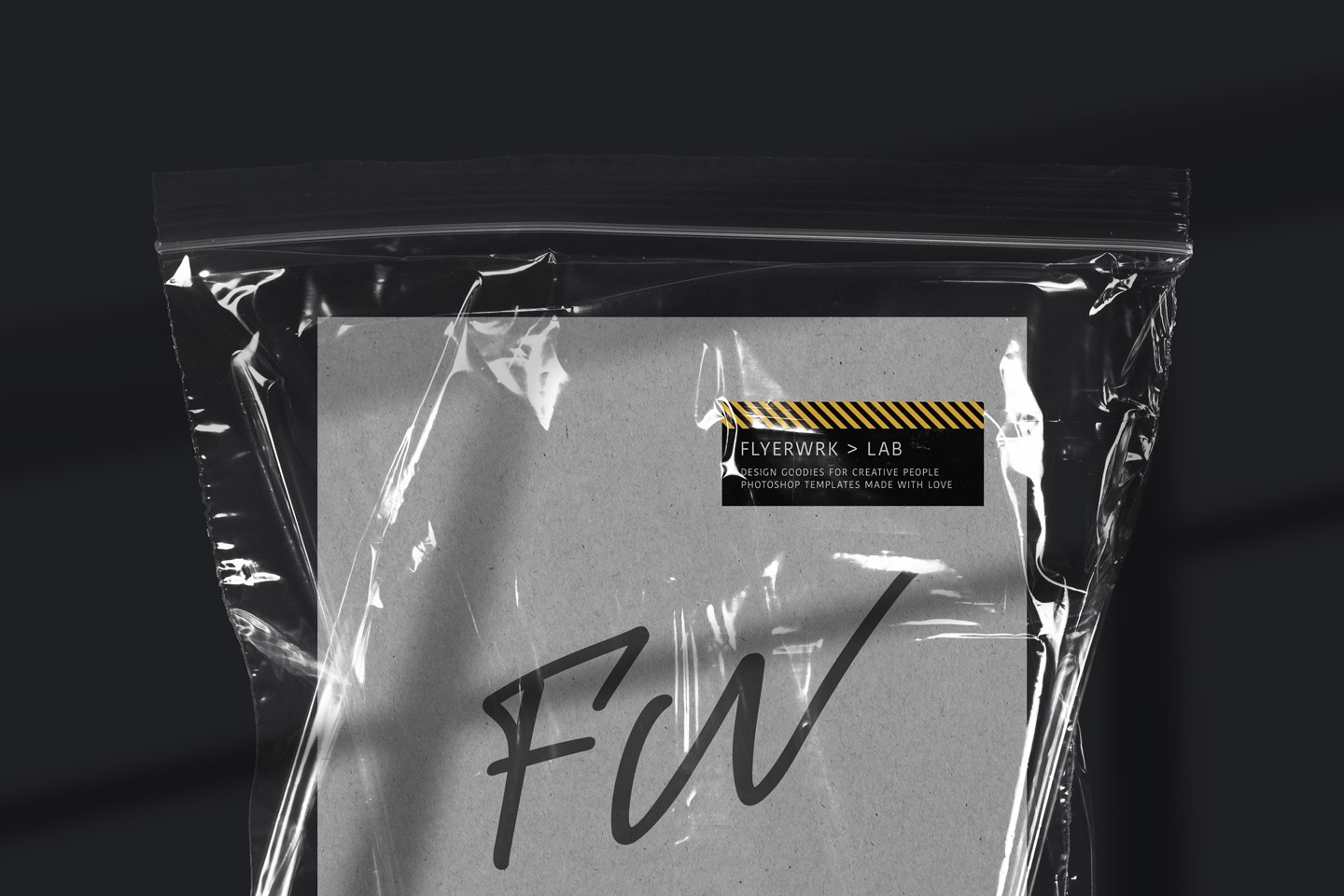 Isolated Empty Plastic Bags macro detail showing high resolution plastic wrinkles and realistic light reflections