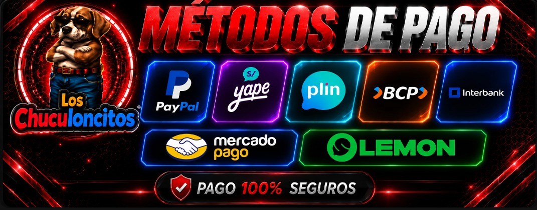 Métodos de pago PayPal Yape Plin BCP Interbank