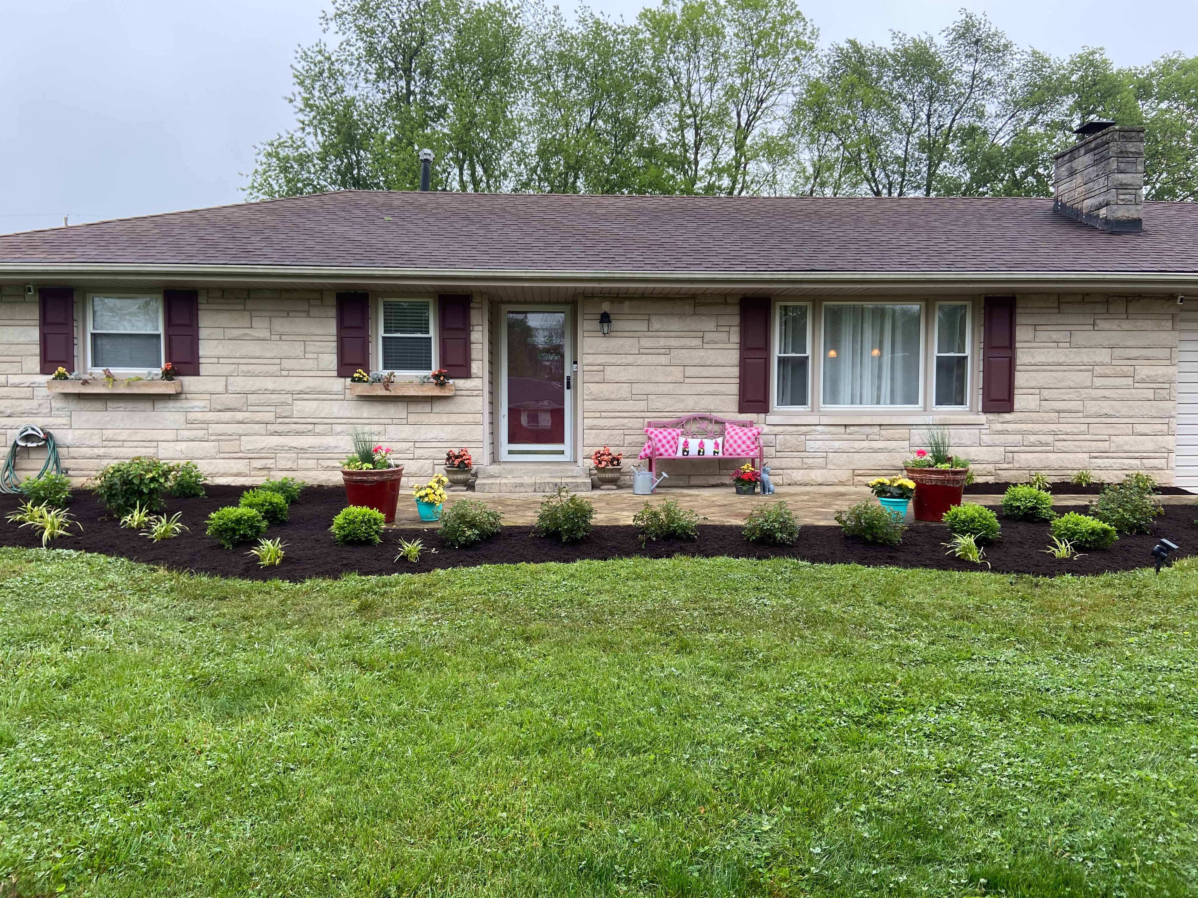planted seasonal flower at a lexington ky home
