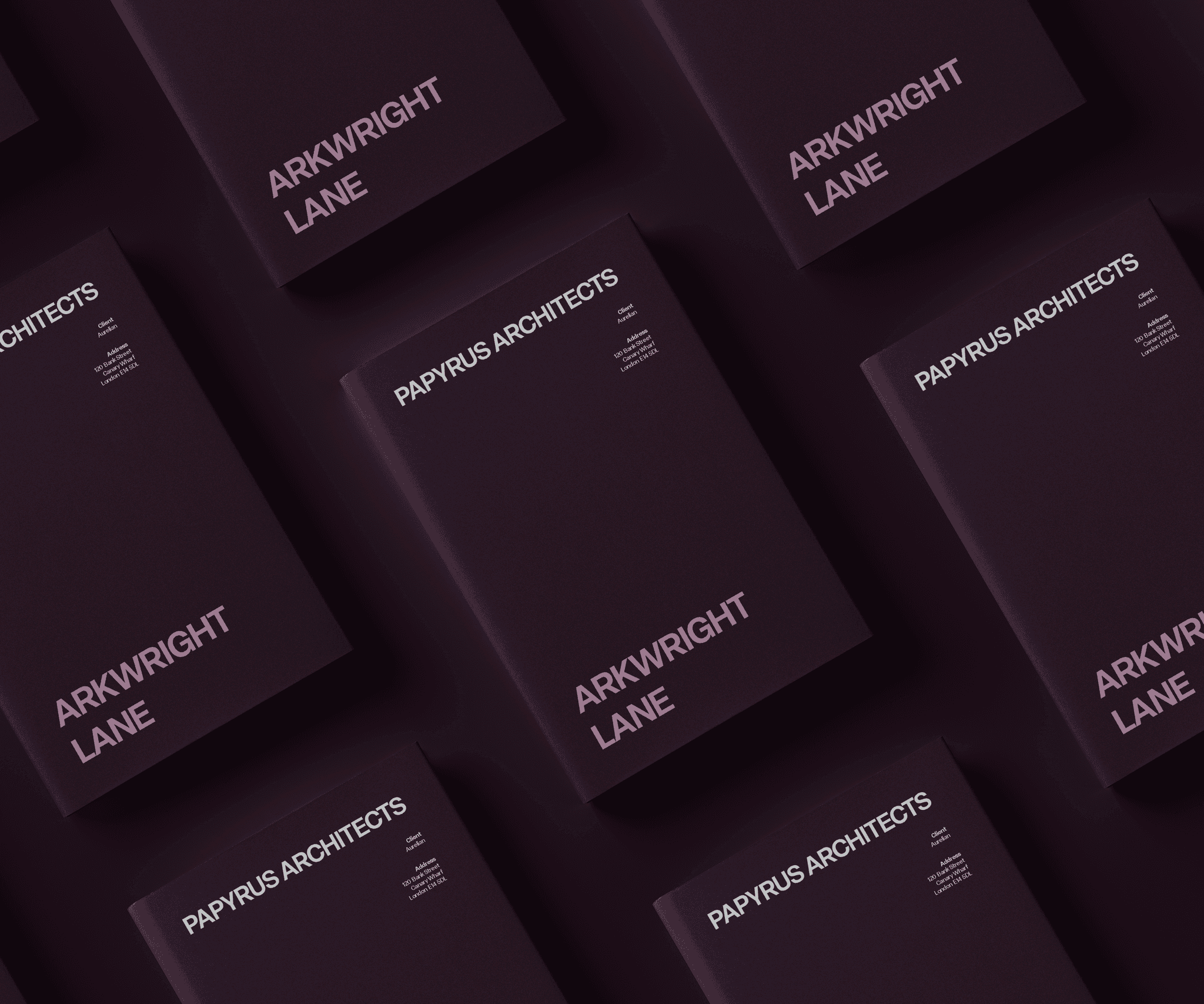 Clean professional website for Papyrus Architects, featuring city buildings
