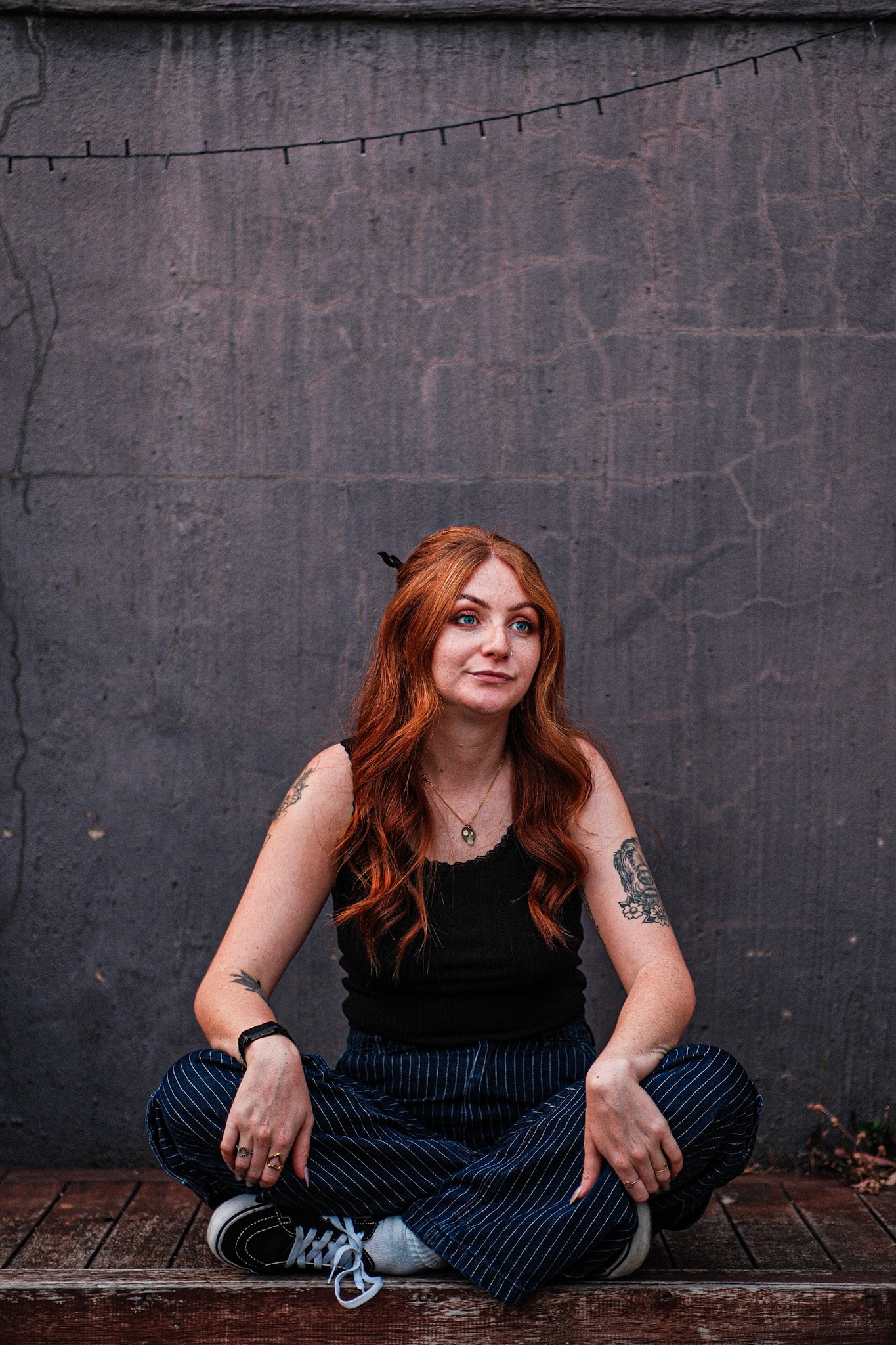 Commercial photography by JamesTheLyon for PixelSpaces — events, gigs, headshots, people, and architecture — headshot of actor actress for extra movie tv star ginger model girl woman with long curly hair