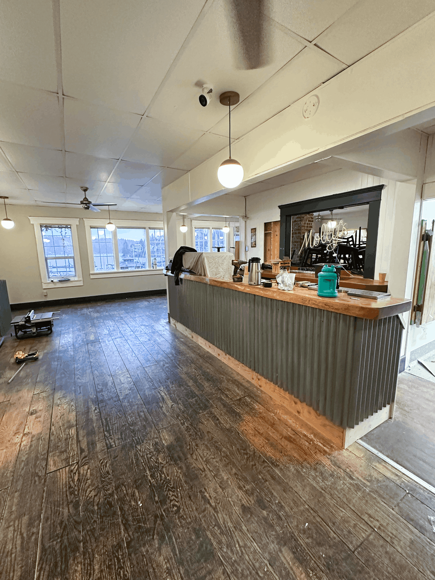 interior shot of front desk