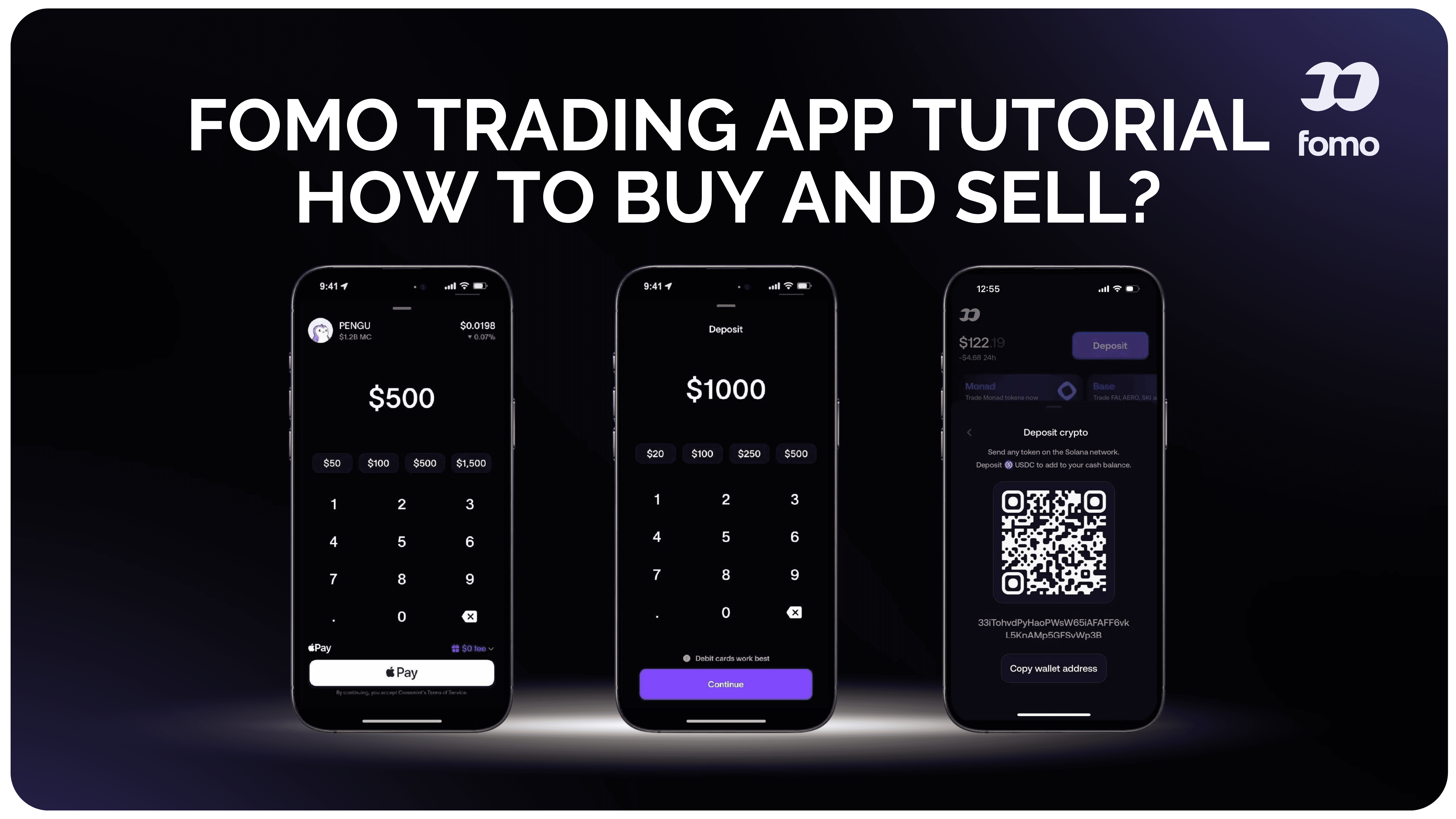 indepth fomo trading app tutorial how to buy and sell meme coins