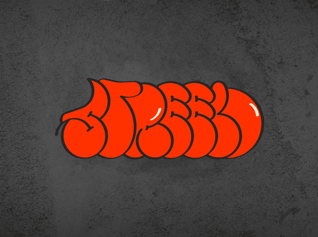 horizontal logo presentaion of a street art website