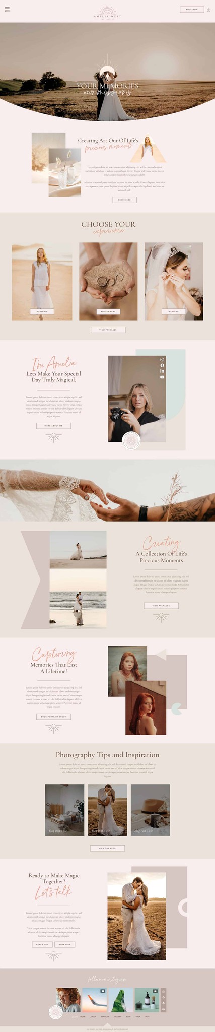 Boho Wix Template