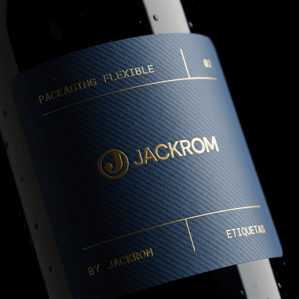 Etiqueta impresa con tecnología offset para bebidas