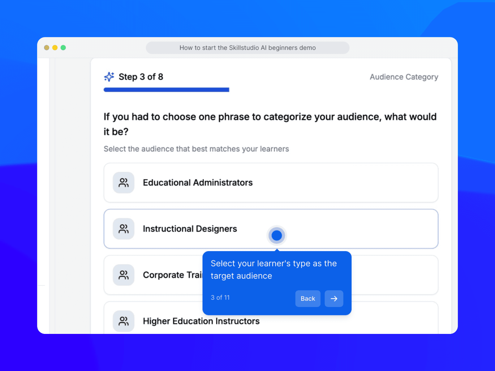 Auto generate assessments