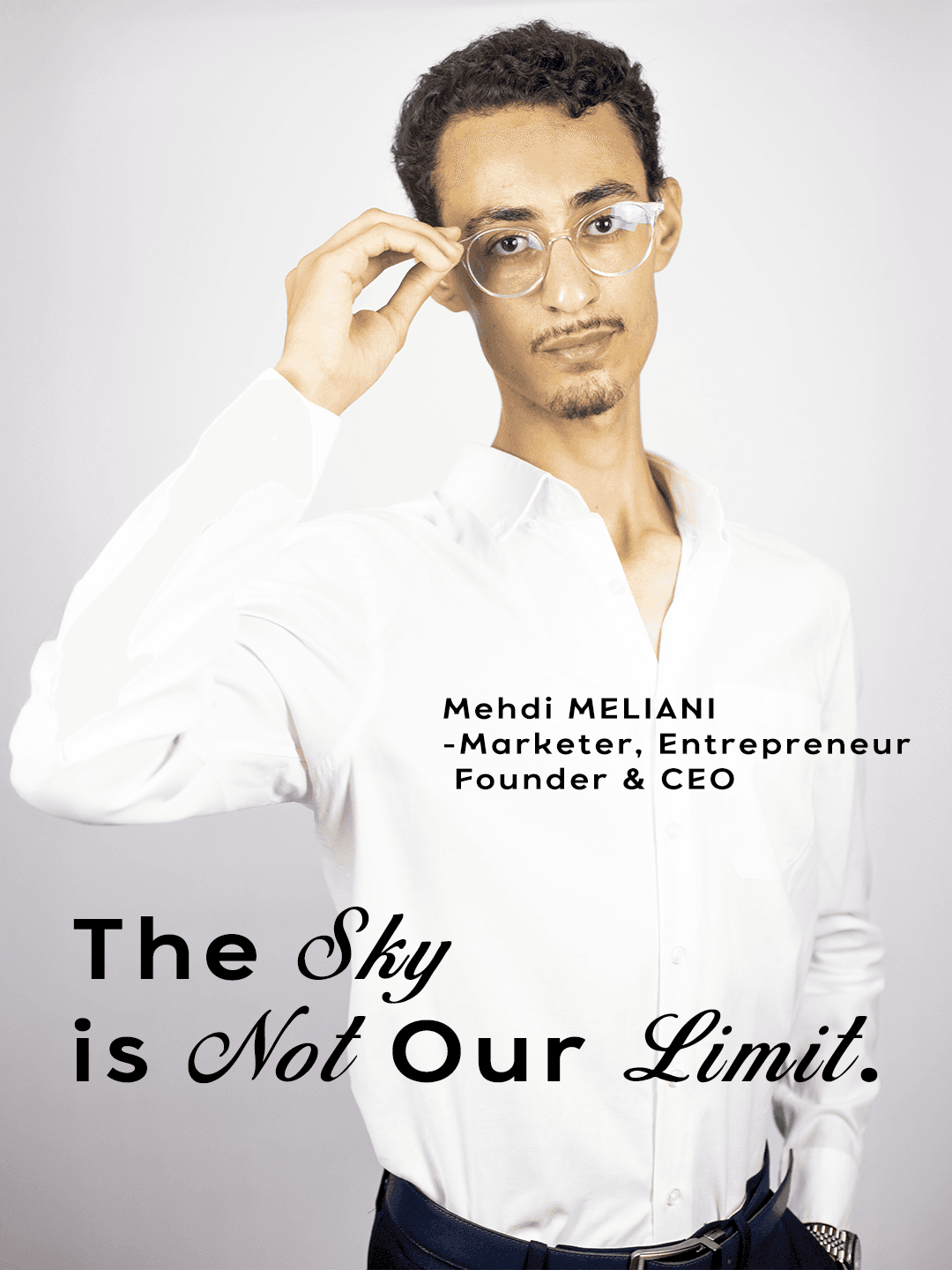 Mehdi Meliani Image with Marine Blue Suit