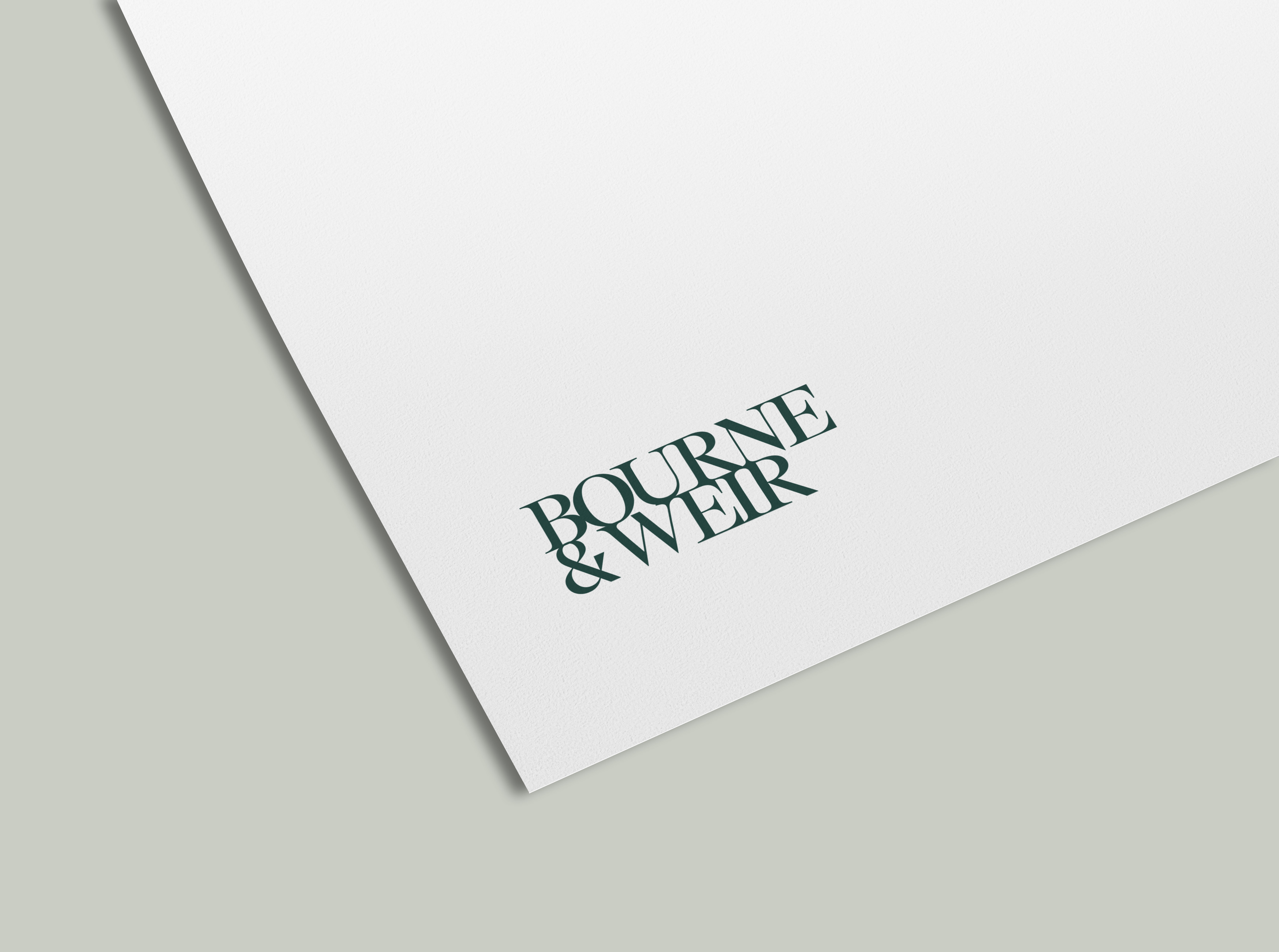 Logo mockup on paper