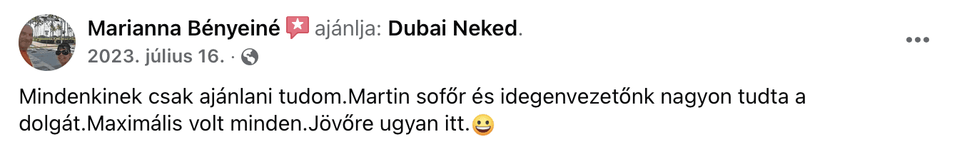 dubai utazás dubaineked vélemények