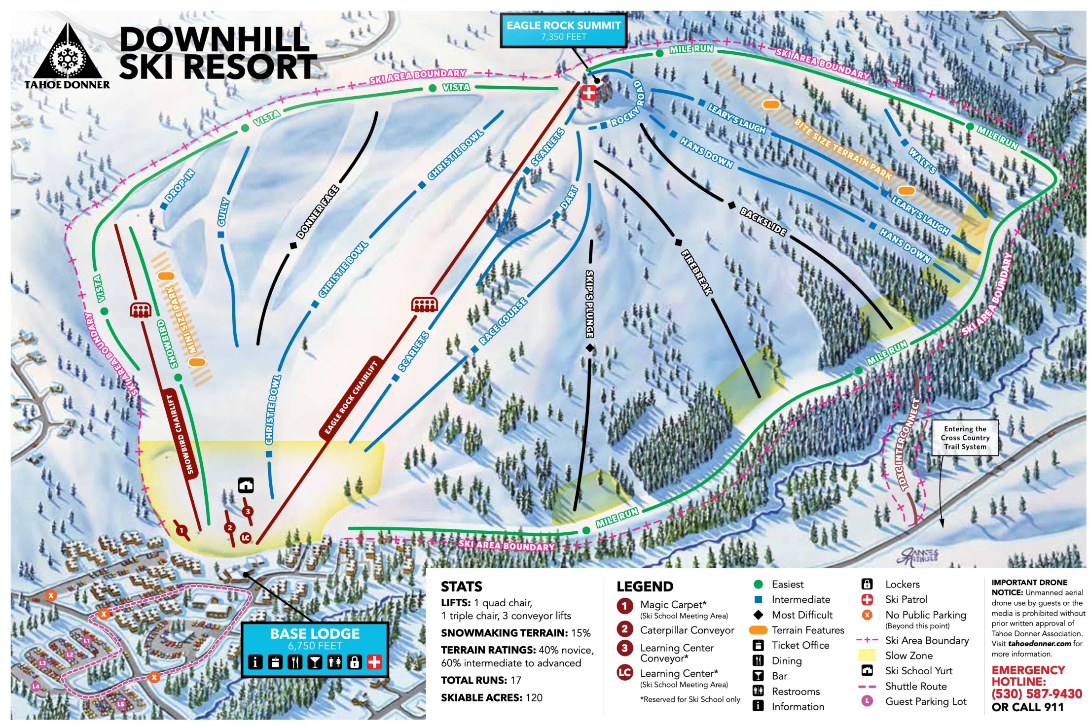 Tahoe Donner Trail Map