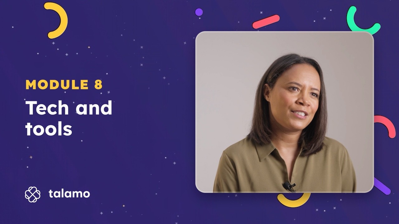 Thumbnail: Leah Boleto presenting the parents’ course, Tech and tools