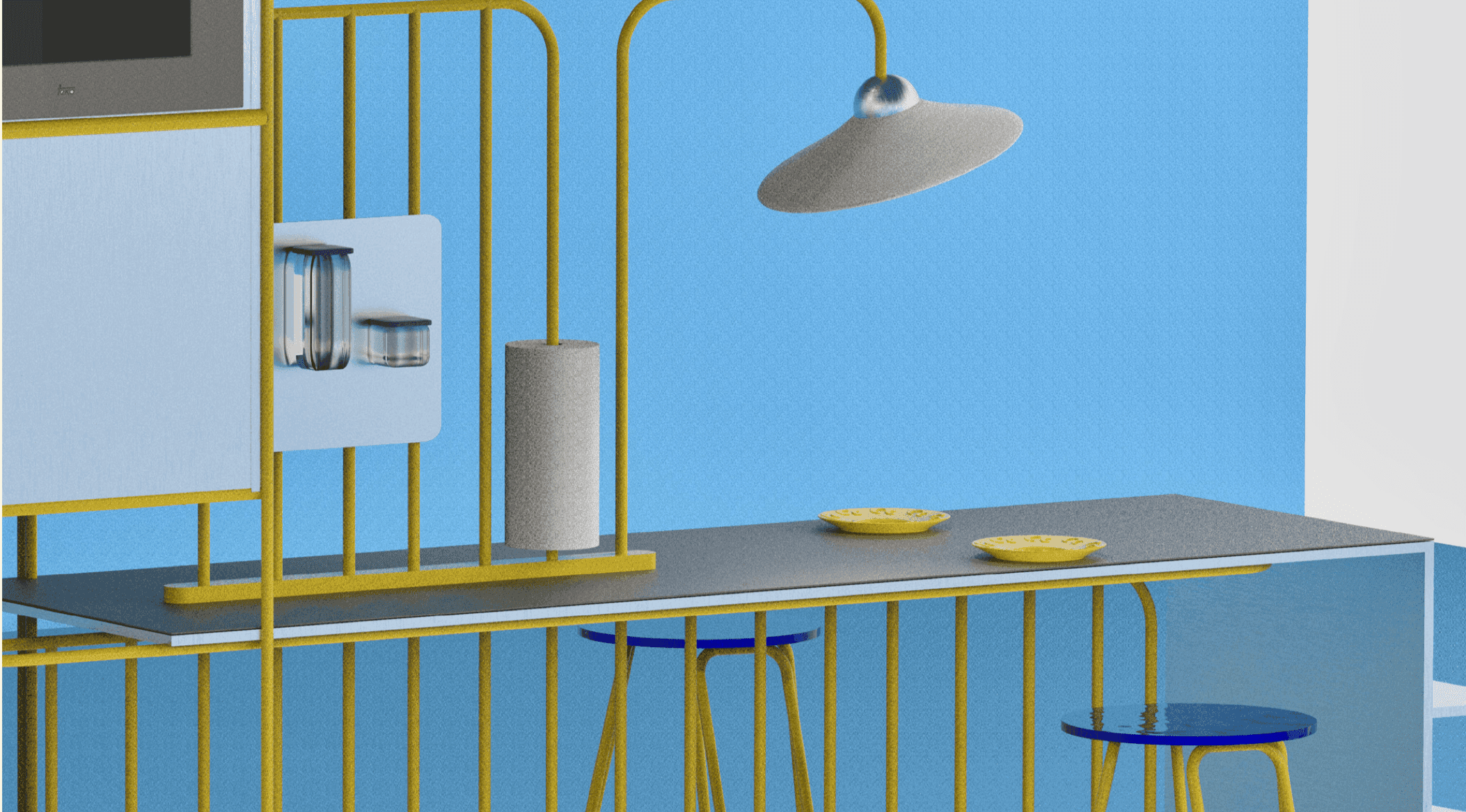 2050 kitchen with designed products