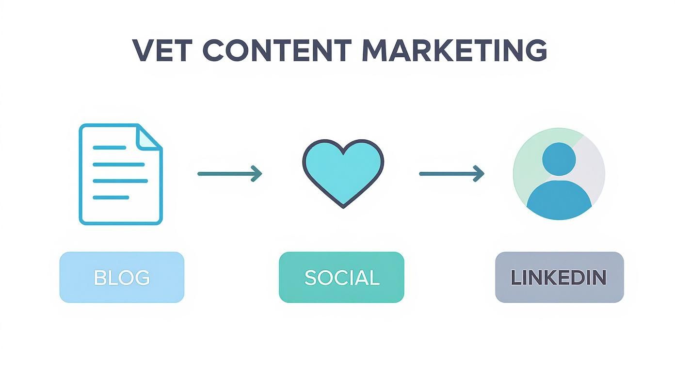 Infographic about marketing for vet practices