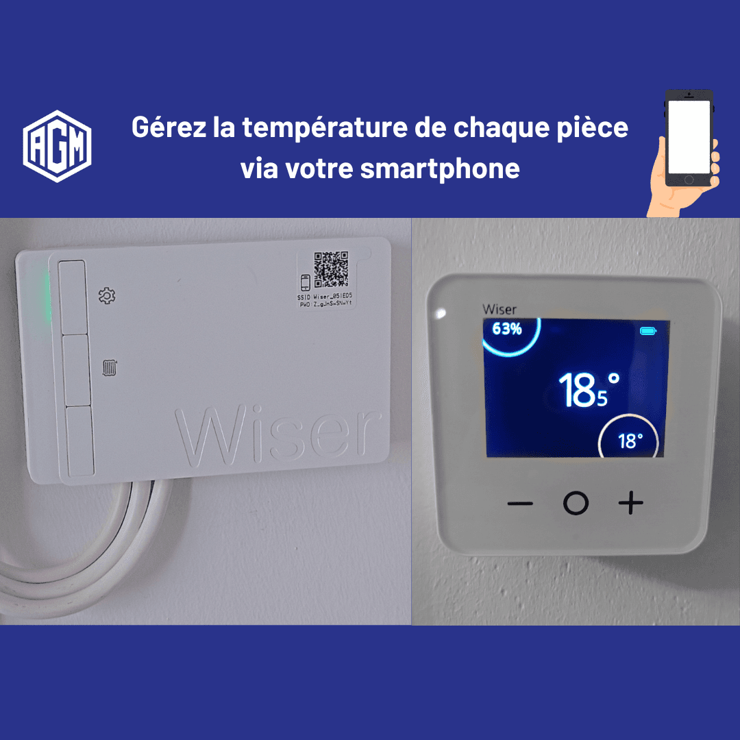 système de chauffage connecté installé par AGM Services