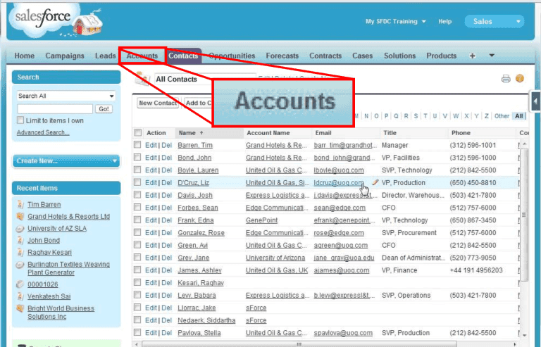 salesforce account-based crm